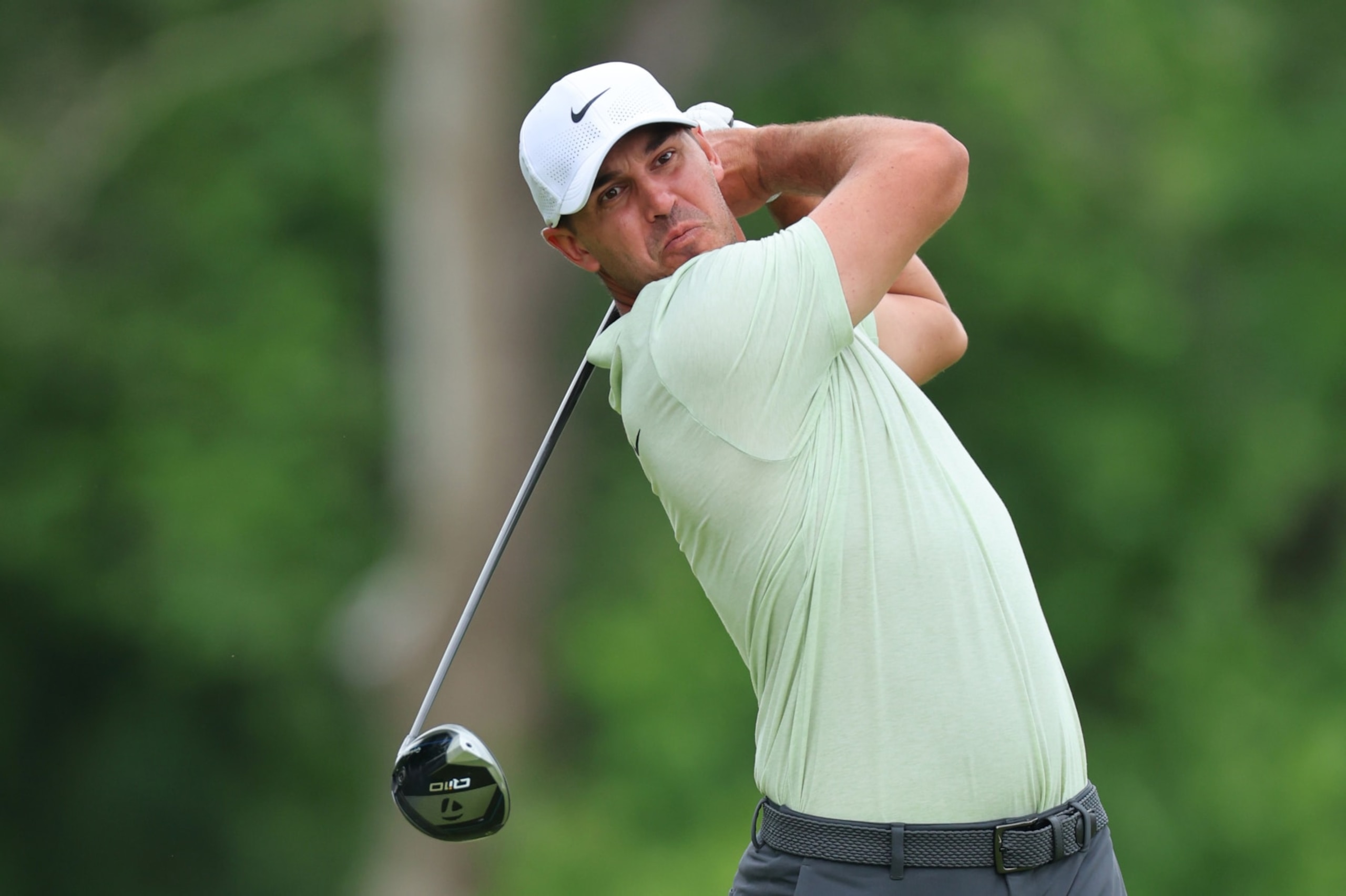 LOUISVILLE, KENTUCKY - MAY 17: Brooks Koepka of the United States plays his shot from the fifth tee during the second round of the 2024 PGA Championship at Valhalla Golf Club on May 17, 2024 in Louisville, Kentucky. (Photo by Michael Reaves/Getty Images) LOUISVILLE, KENTUCKY - MAY 17: Brooks Koepka of the United States plays his shot from the fifth tee during the second round of the 2024 PGA Championship at Valhalla Golf Club on May 17, 2024 in Louisville, Kentucky. (Photo by Michael Reaves/Getty Images)