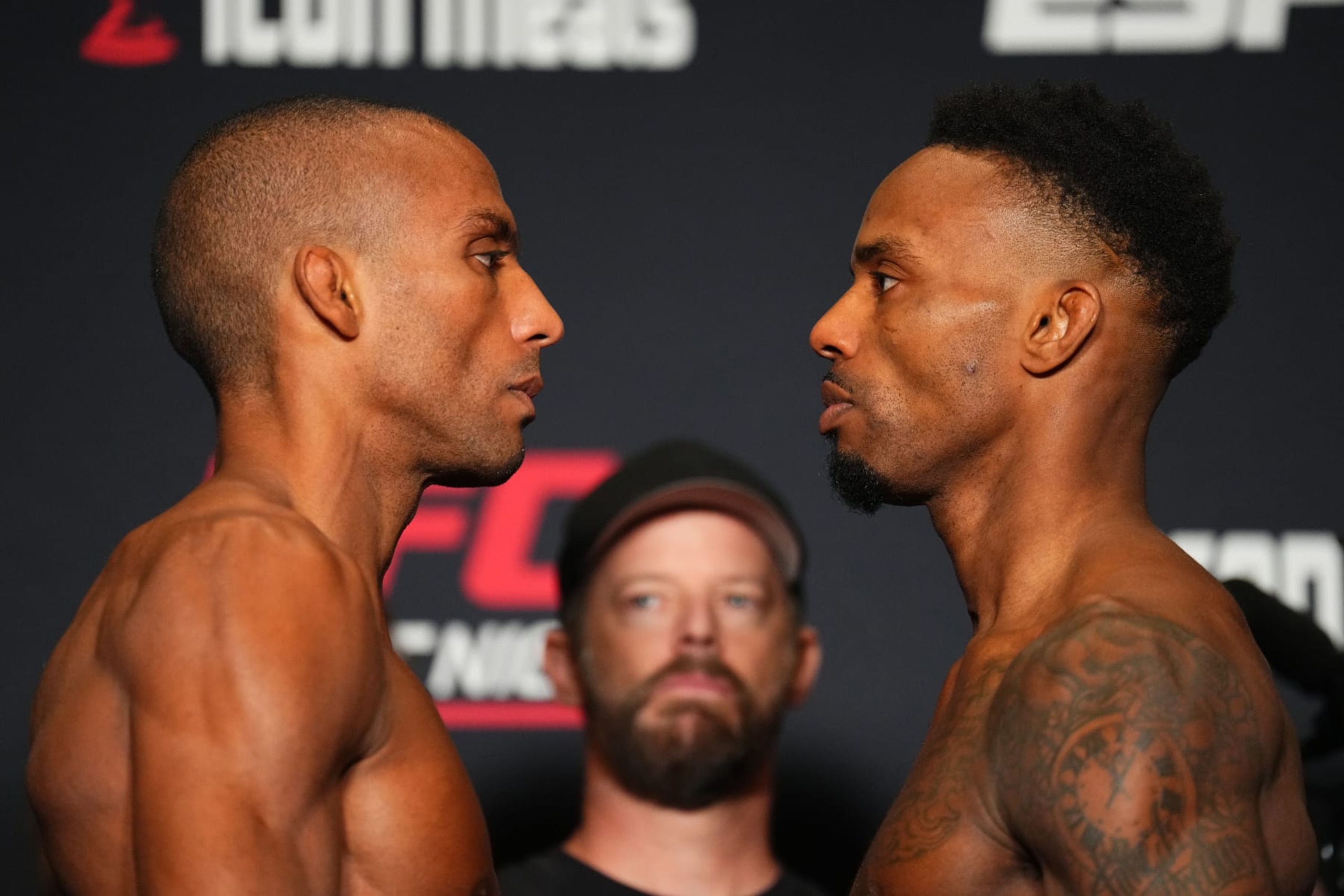 Opponents Edson Barboza and Lerone Murphy