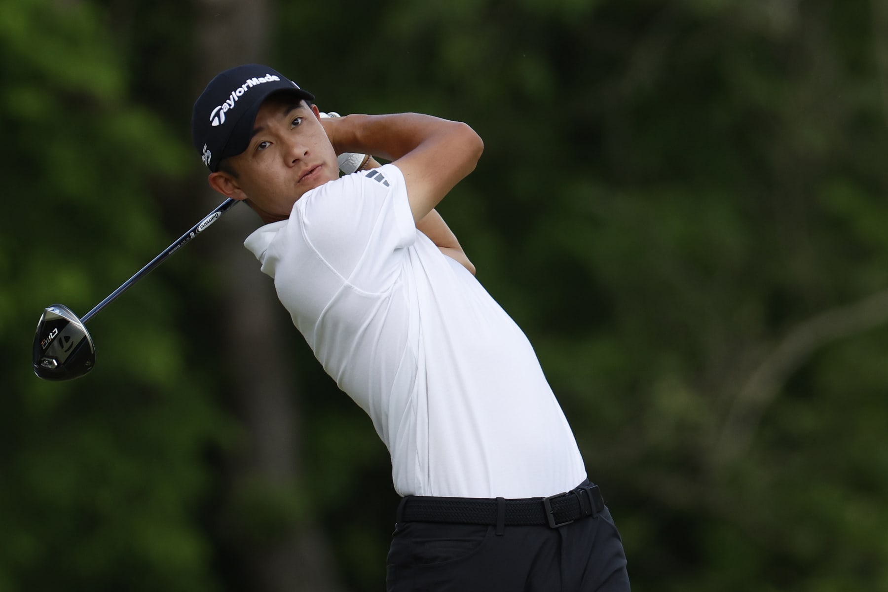 LOUISVILLE, KY - MAY 18: Collin Morikawa during the third round of the PGA Championship, May 18, 2024, at Valhalla Golf Club in Louisville, Kentucky.(Photo by Matthew Maxey/Icon Sportswire via Getty Images)