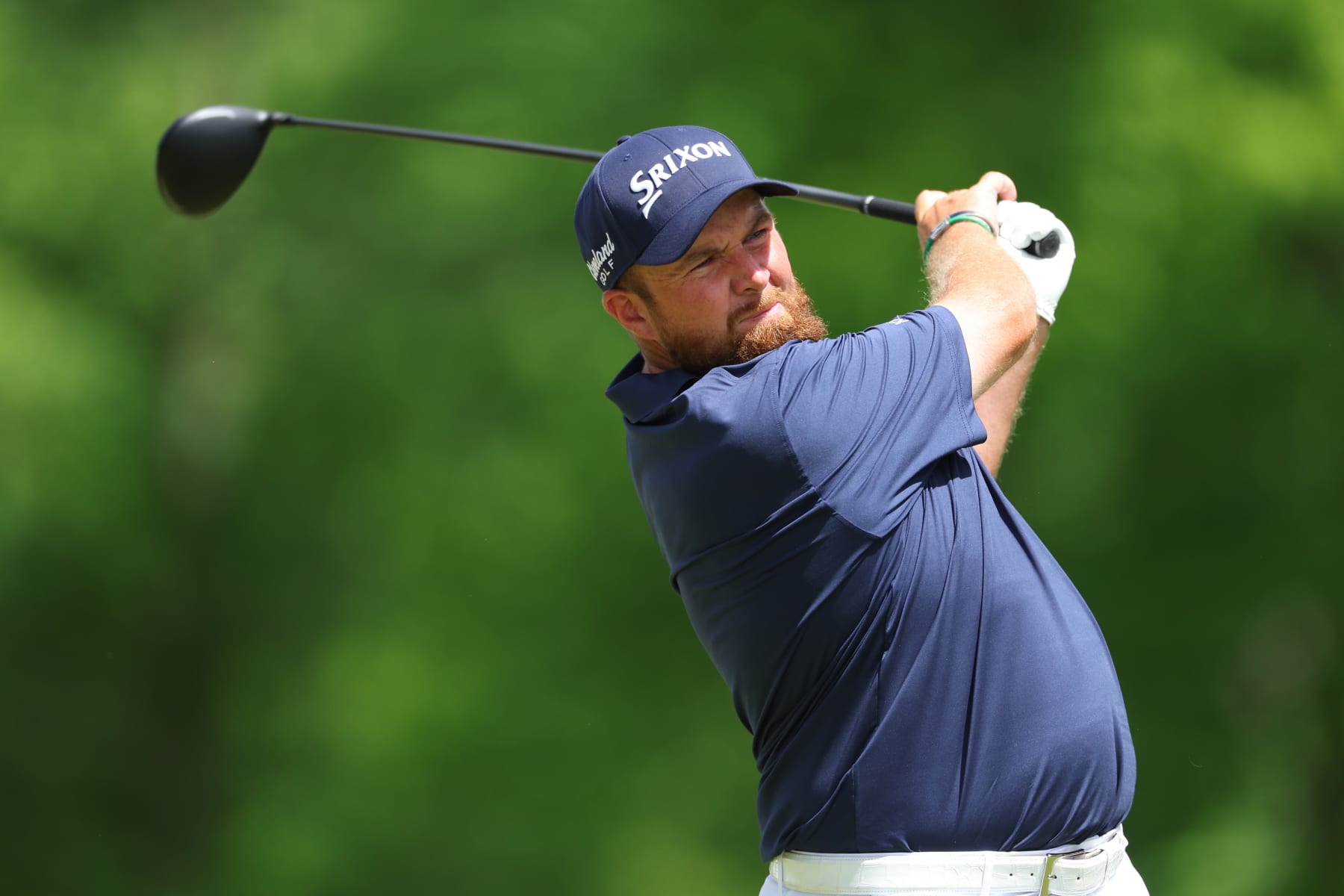 LOUISVILLE, KENTUCKY - MAY 18: Shane Lowry of Ireland plays his shot from the 12th tee during the third round of the 2024 PGA Championship at Valhalla Golf Club on May 18, 2024 in Louisville, Kentucky. (Photo by Andrew Redington/Getty Images)