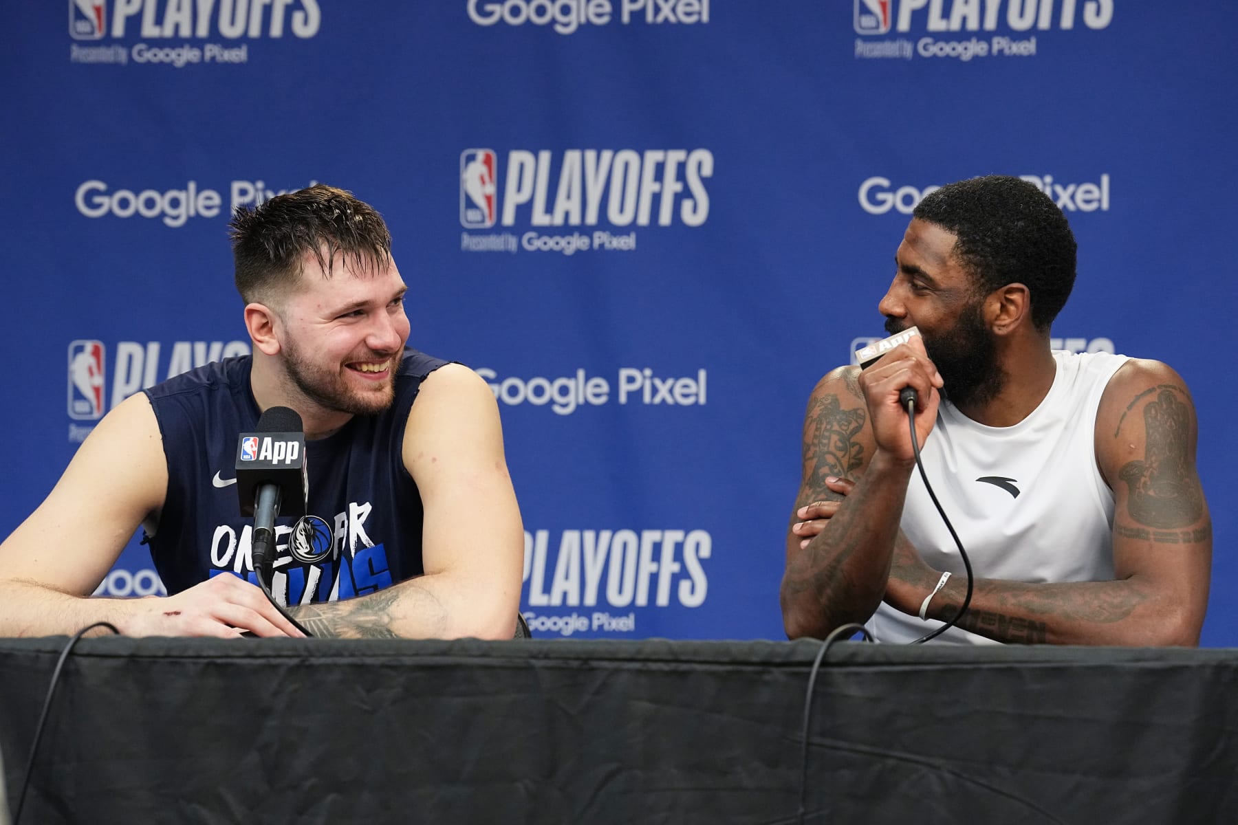 Luka DonÄiÄ and Kyrie Irving