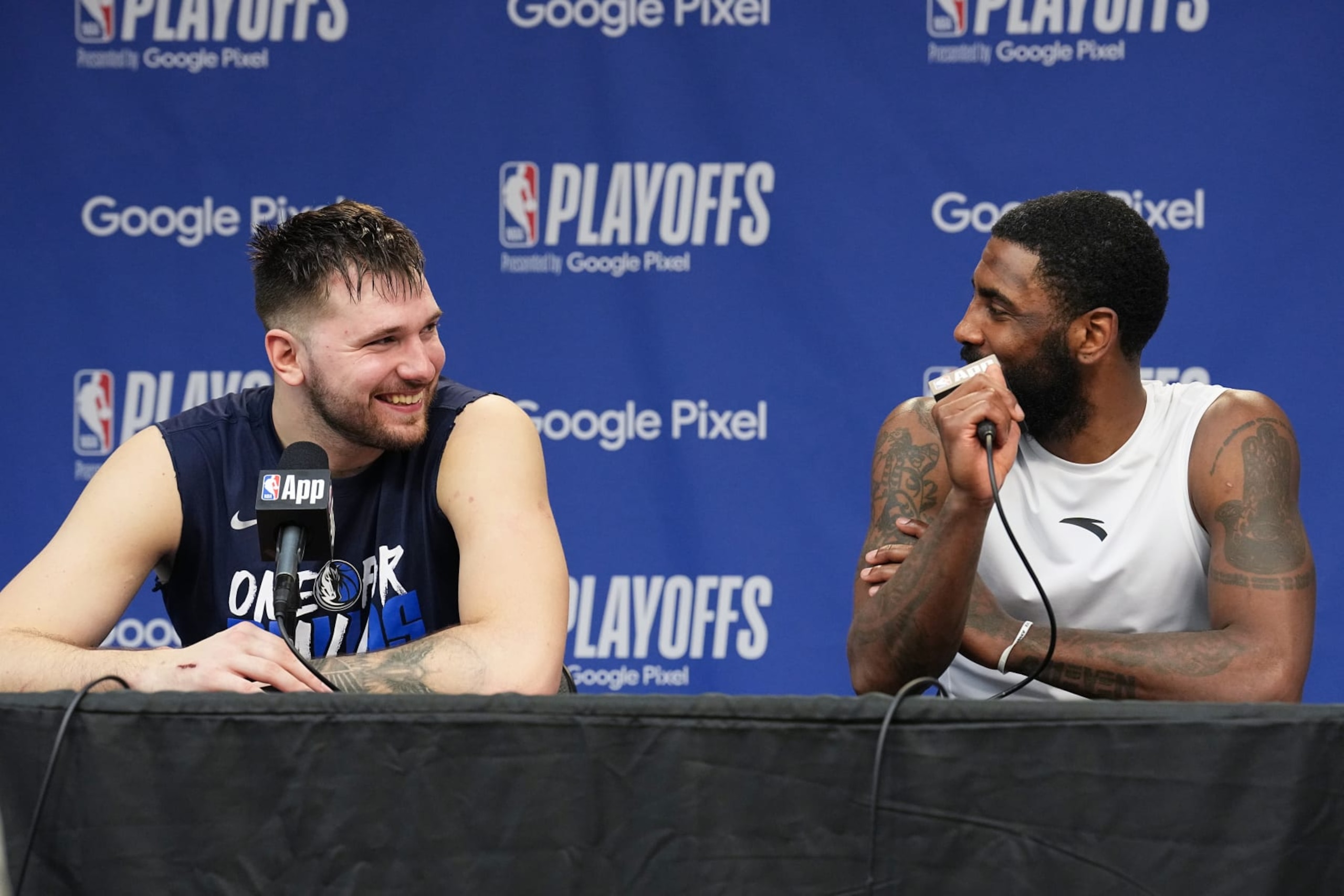 Luka DonÄiÄ and Kyrie Irving