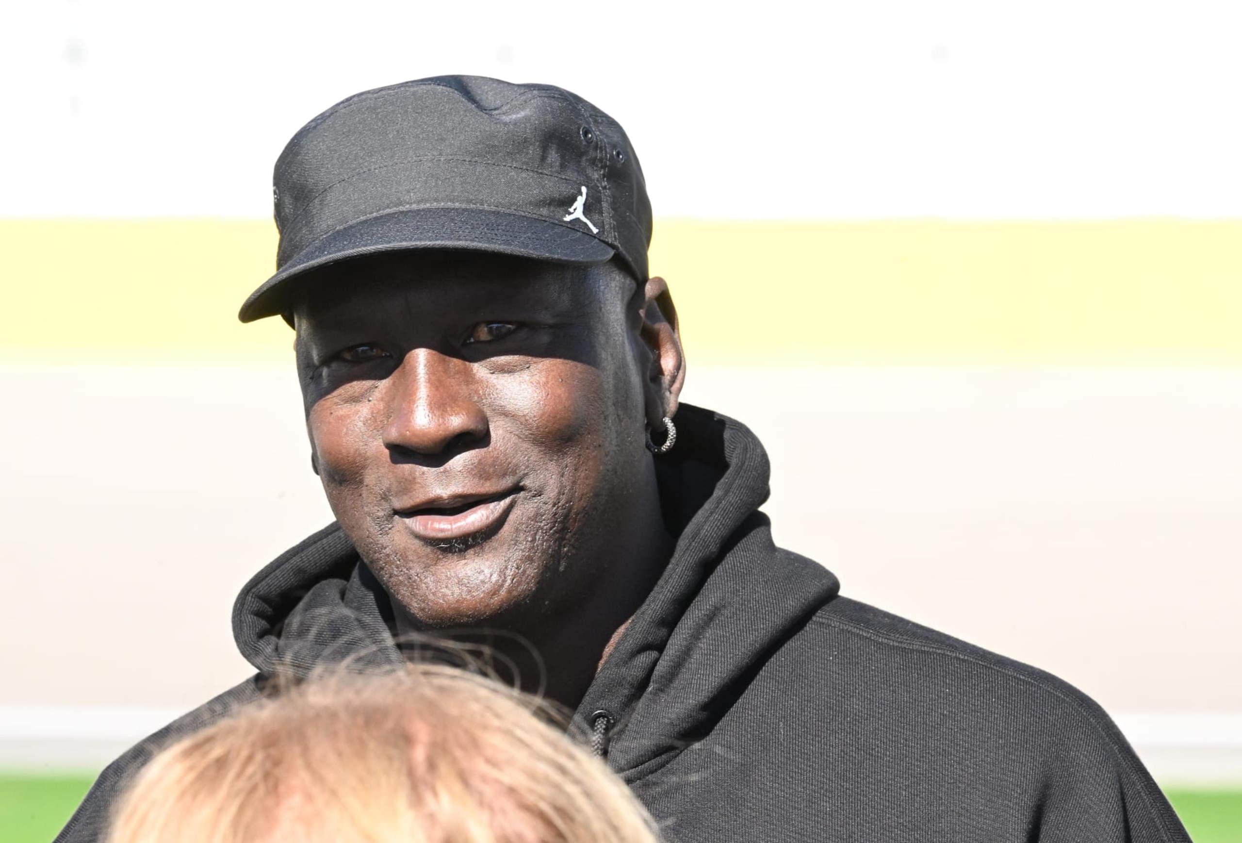 LAS VEGAS, NV - OCTOBER 14: NASCAR team owner Michael Jordan walks the pit lane during qualifying for the NASCAR Cup Series Playoff South Point 400 Saturday Oct. 14, 2023 at Las Vegas Motor Speedway in Las Vegas, NV. (Photo by Will Lester/Icon Sportswire via Getty Images) LAS VEGAS, NV - OCTOBER 14: NASCAR team owner Michael Jordan walks the pit lane during qualifying for the NASCAR Cup Series Playoff South Point 400 Saturday Oct. 14, 2023 at Las Vegas Motor Speedway in Las Vegas, NV. (Photo by Will Lester/Icon Sportswire via Getty Images)