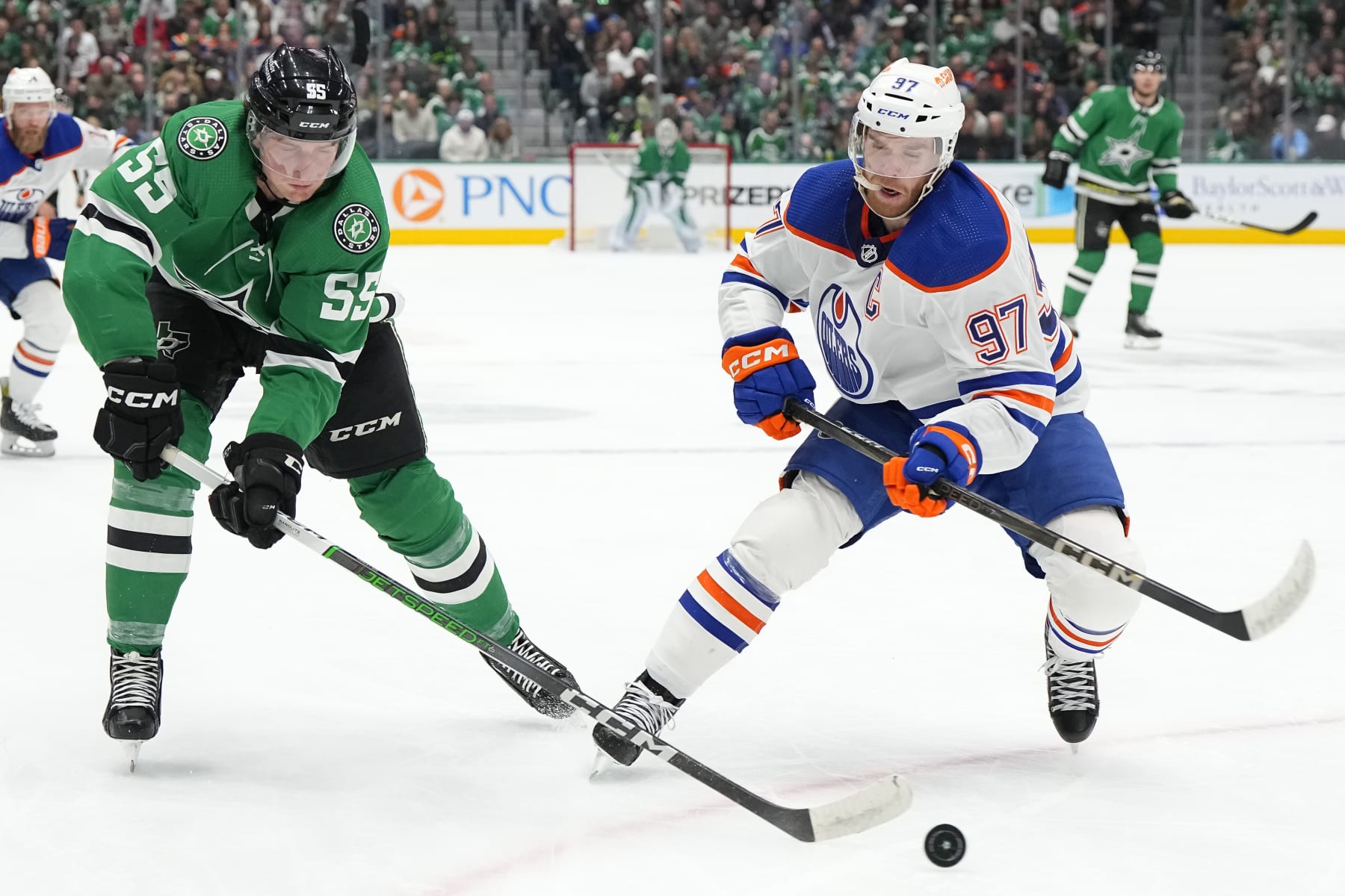 Thomas Harley and Connor McDavid.
