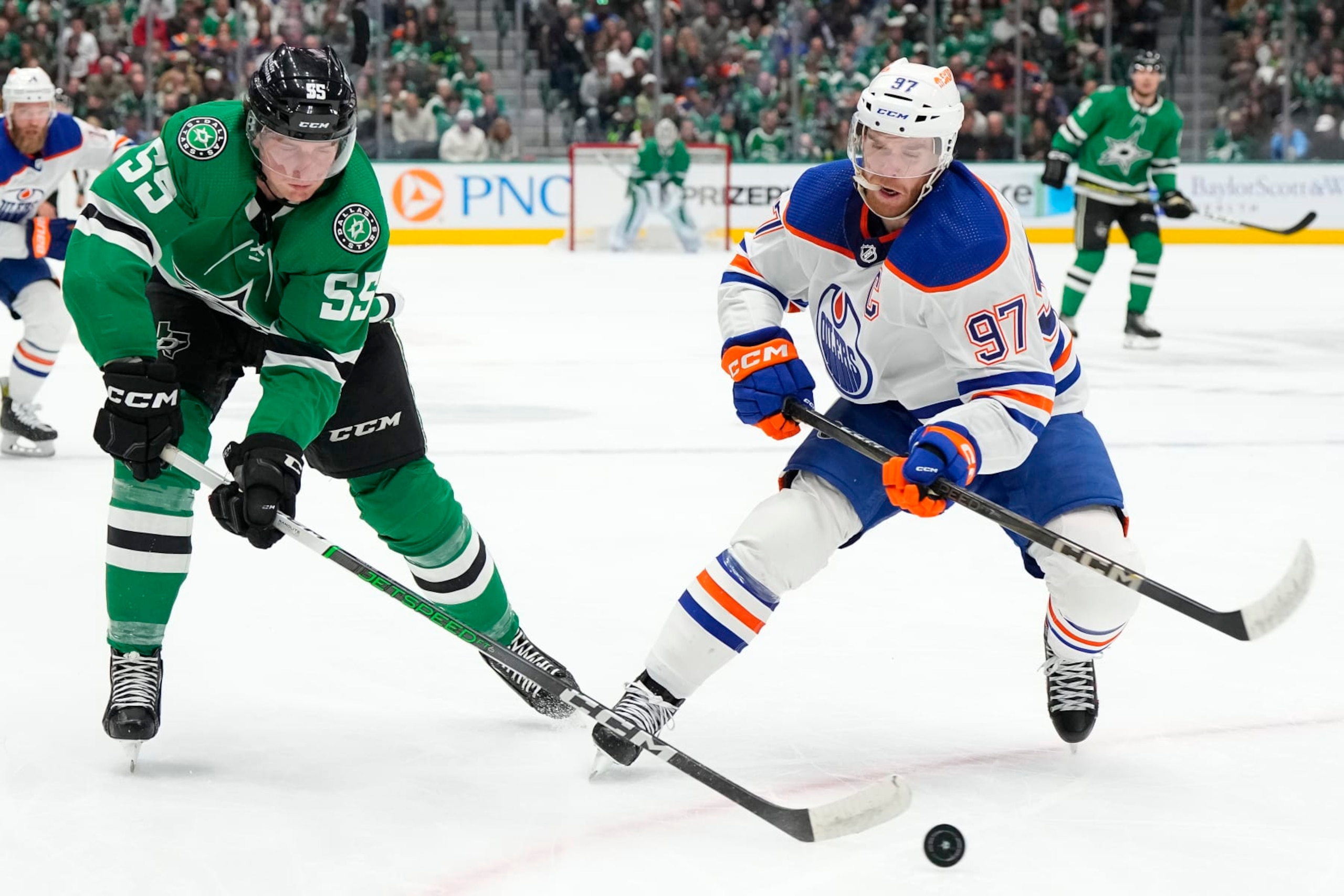 Thomas Harley and Connor McDavid.