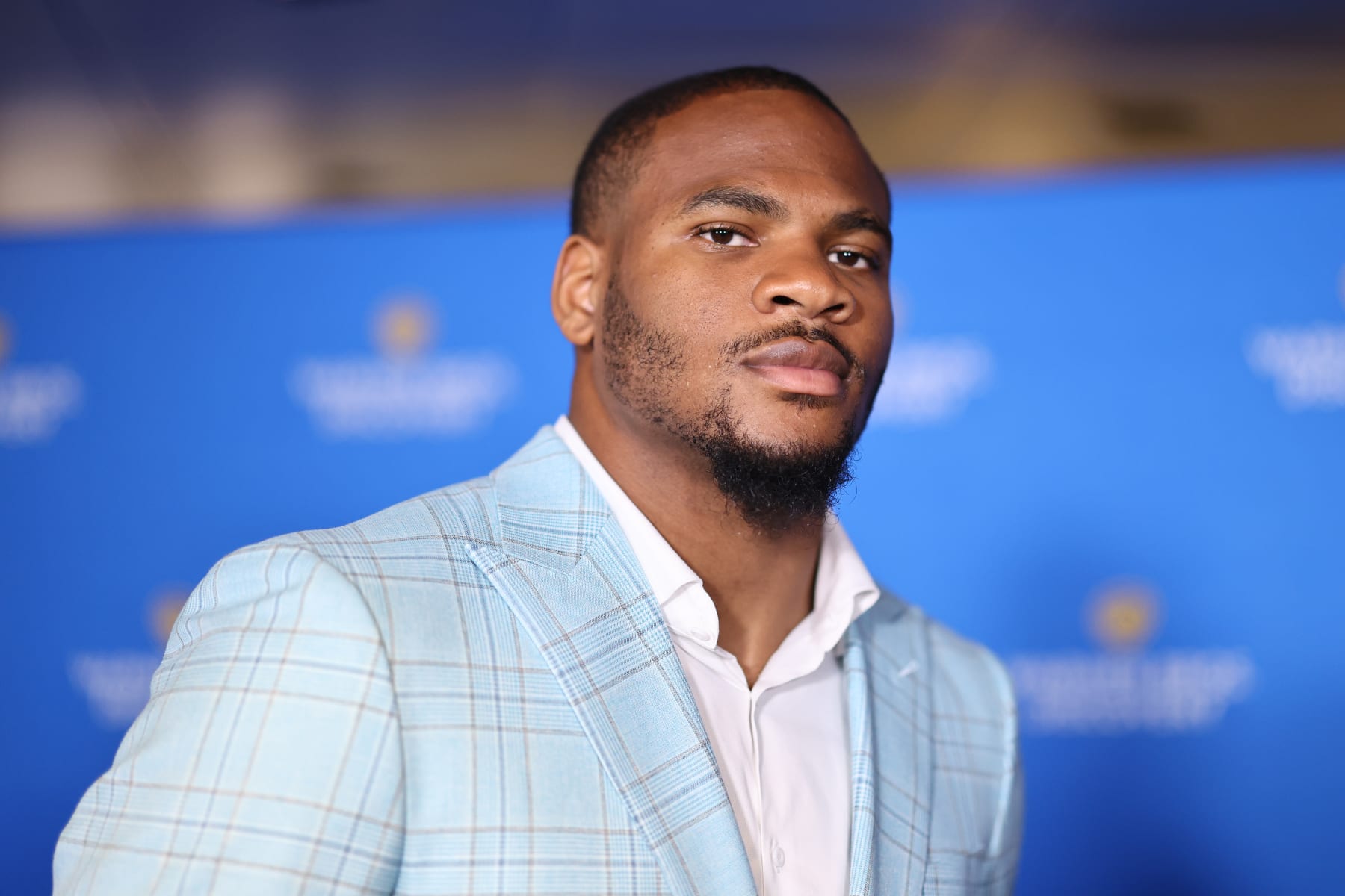 NEW YORK, NEW YORK - MAY 15: Micah Parsons attends the Warner Bros. Discovery Upfront 2024 on May 15, 2024 in New York City.  (Photo by Mike Coppola/Getty Images for Warner Bros. Discovery)
