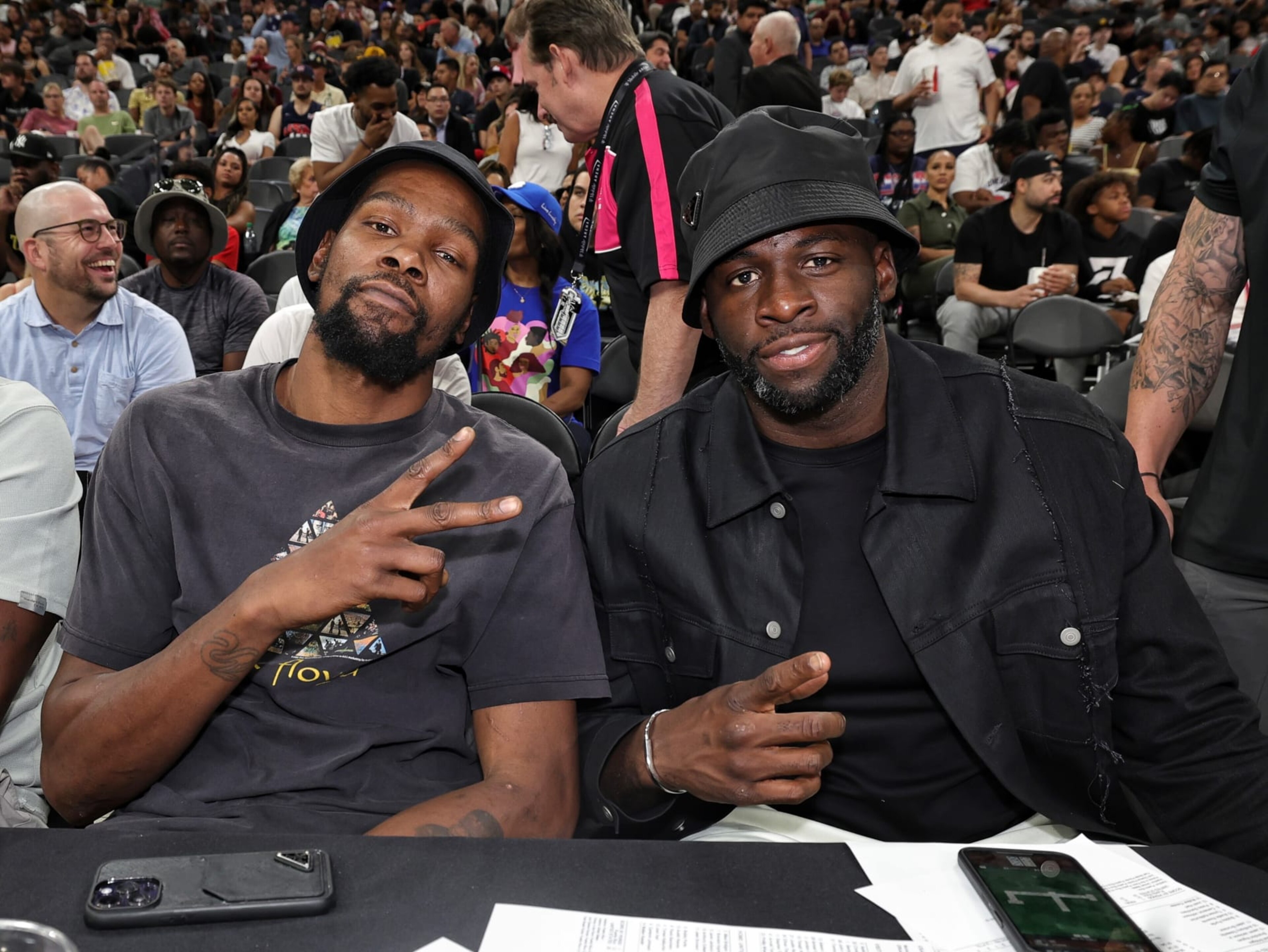 Kevin Durant and Draymond Green