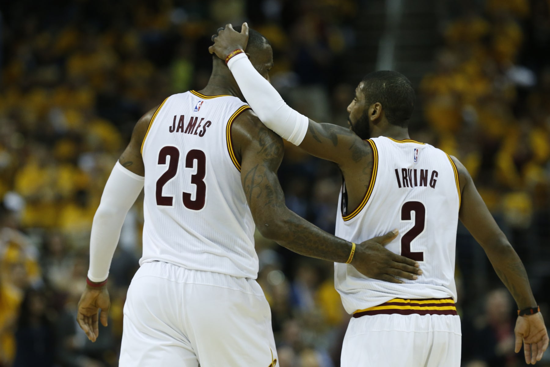 LeBron James and Kyrie Irving