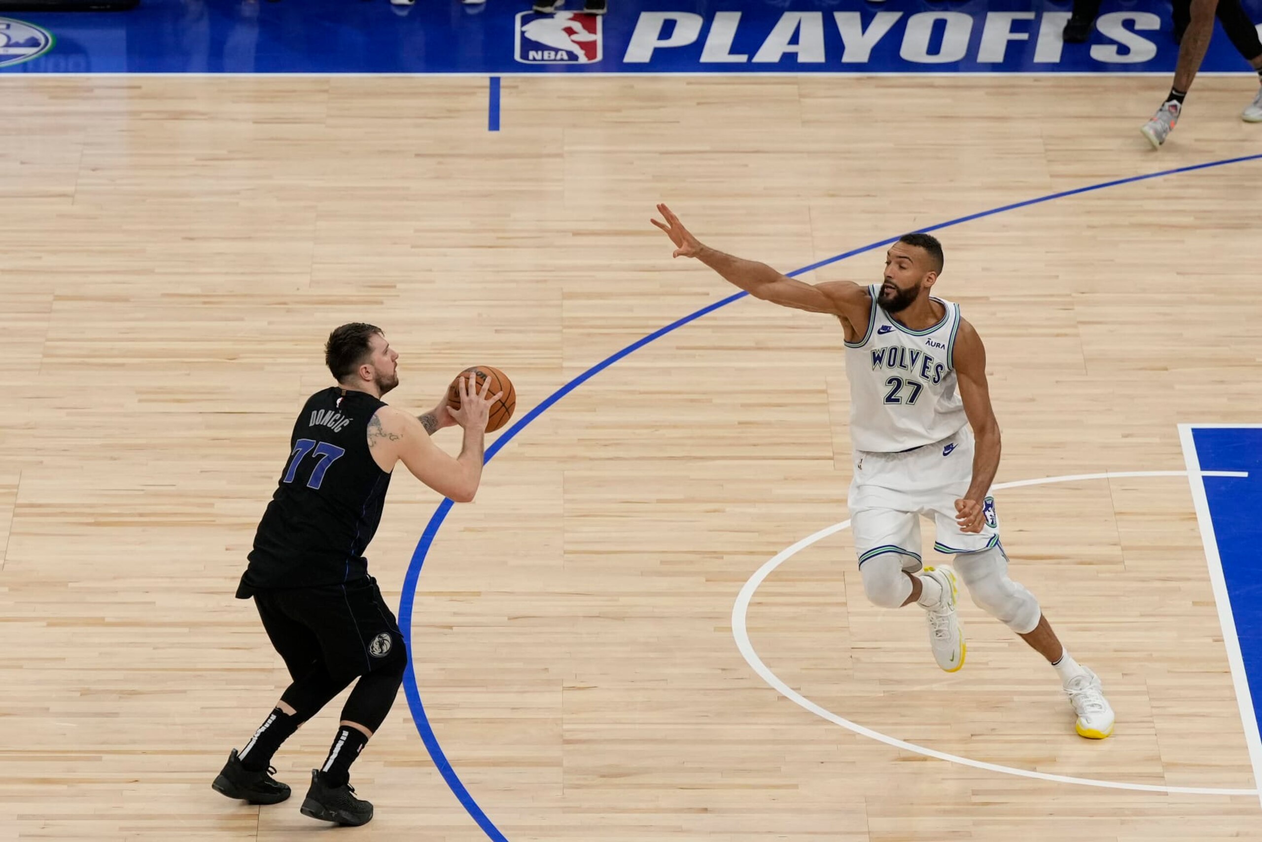 Luka DonÄiÄ and Rudy Gobert