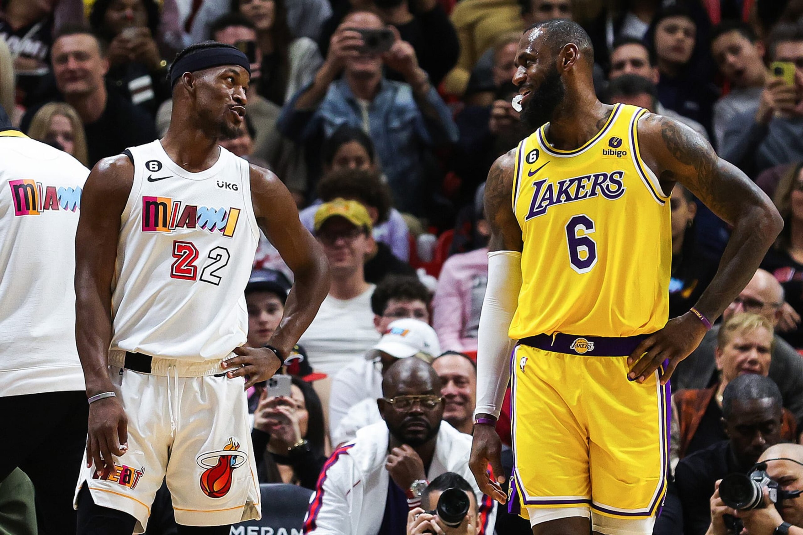 Jimmy Butler and LeBron James