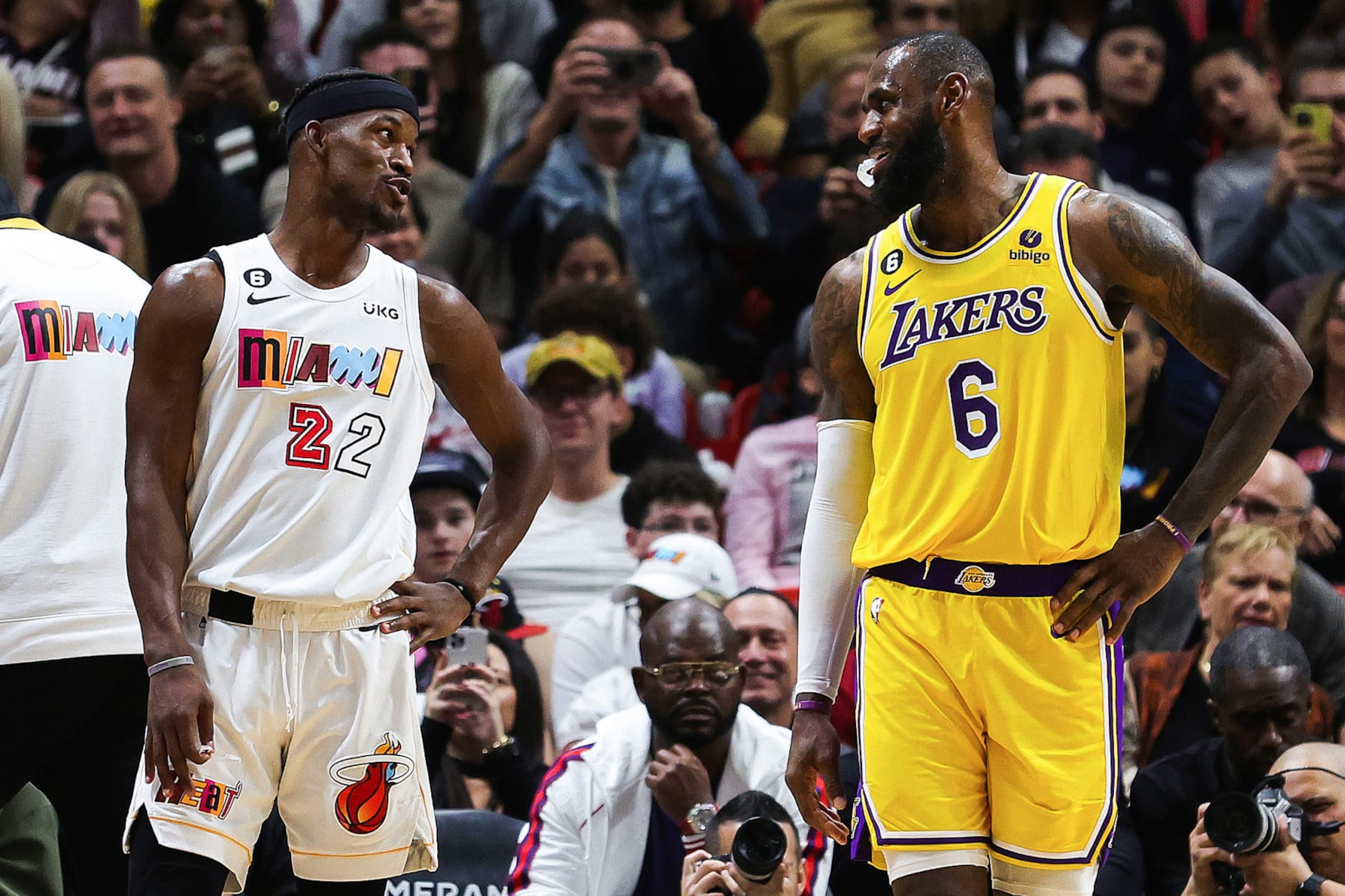 Jimmy Butler and LeBron James