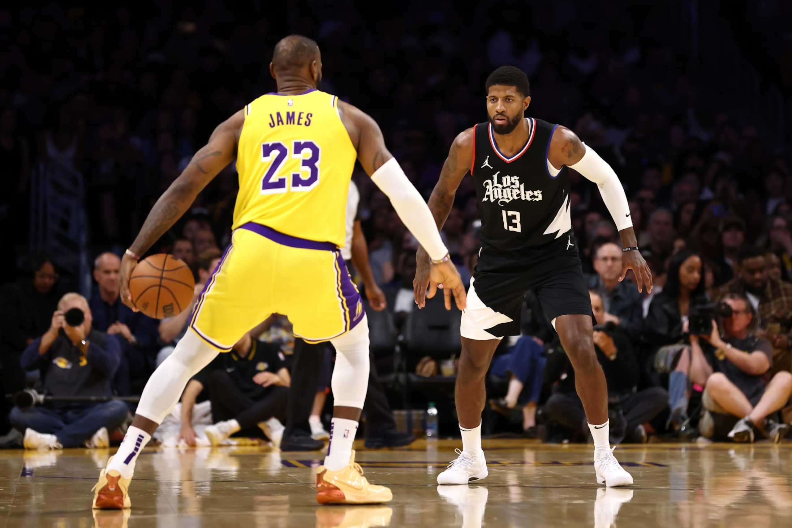 LeBron James and Paul George