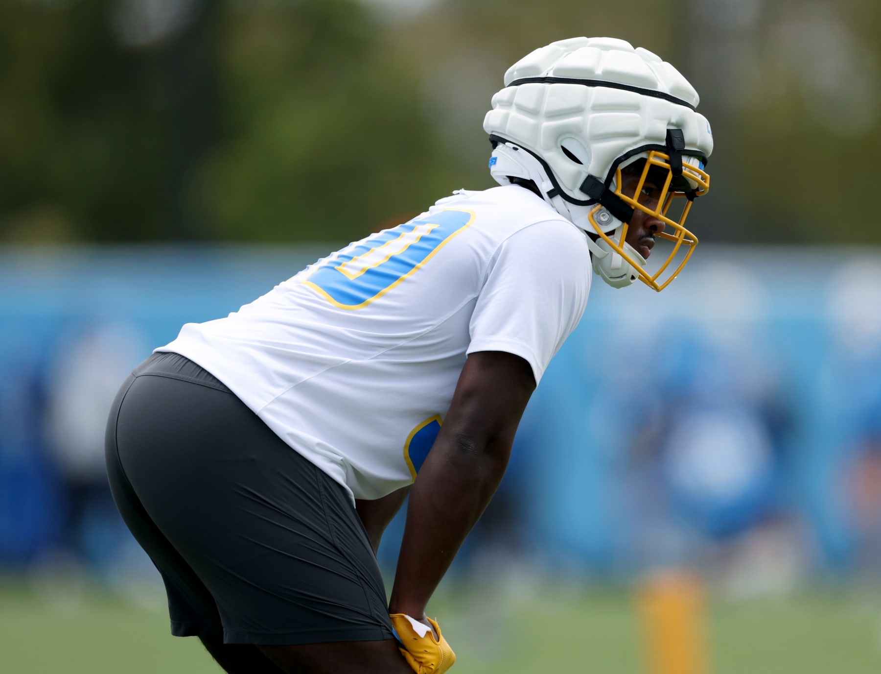 COSTA MESA, CALIFORNIA - MAY 20: Kimani Vidal #30 during a Los Angeles Chargers OTA offseason workout on May 20, 2024 in Costa Mesa, California. (Photo by Harry How/Getty Images)