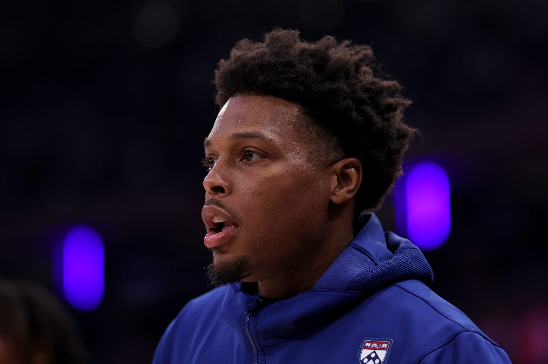 NEW YORK, NEW YORK - APRIL 30: Kyle Lowry #7 of the Philadelphia 76ers warms up before the game against the New York Knicks at Madison Square Garden on April 30, 2024 in New York City. NOTE TO USER: User expressly acknowledges and agrees that, by downloading and or using this photograph, User is consenting to the terms and conditions of the Getty Images License Agreement. (Photo by Elsa/Getty Images)