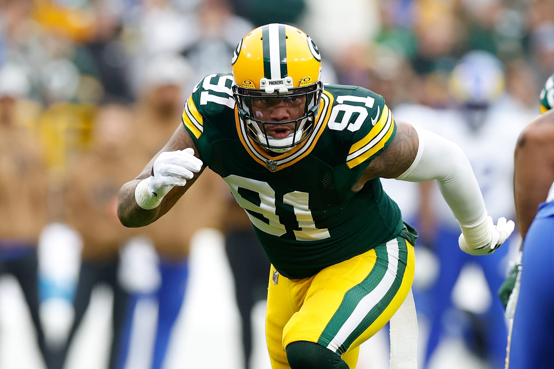 Green Bay Packers edge-rusher Preston Smith