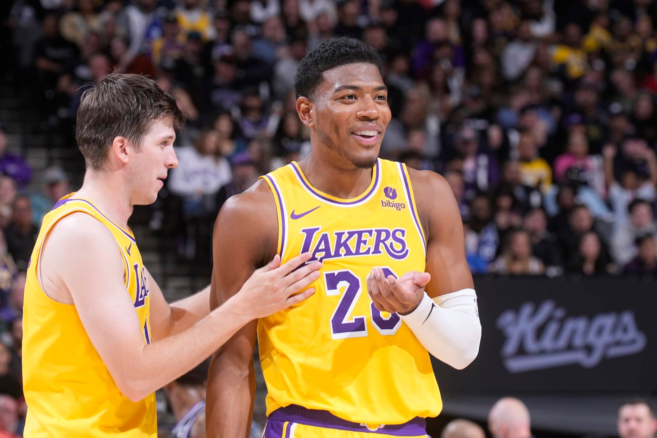 Austin Reaves and Rui Hachimura Austin Reaves and Rui Hachimura