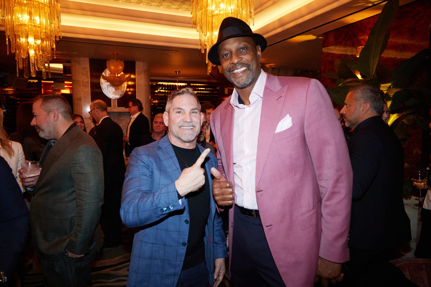 MIAMI, FLORIDA - FEBRUARY 05:  Grant Cardone, Alonzo Mournin attend Haute Living Celebrates the Haute 100 Miami with The Macallan and The The EBH Group at Delilah Miami on February 05, 2024 in Miami, Florida. (Photo by Romain Maurice/Getty Images for Haute Living)
