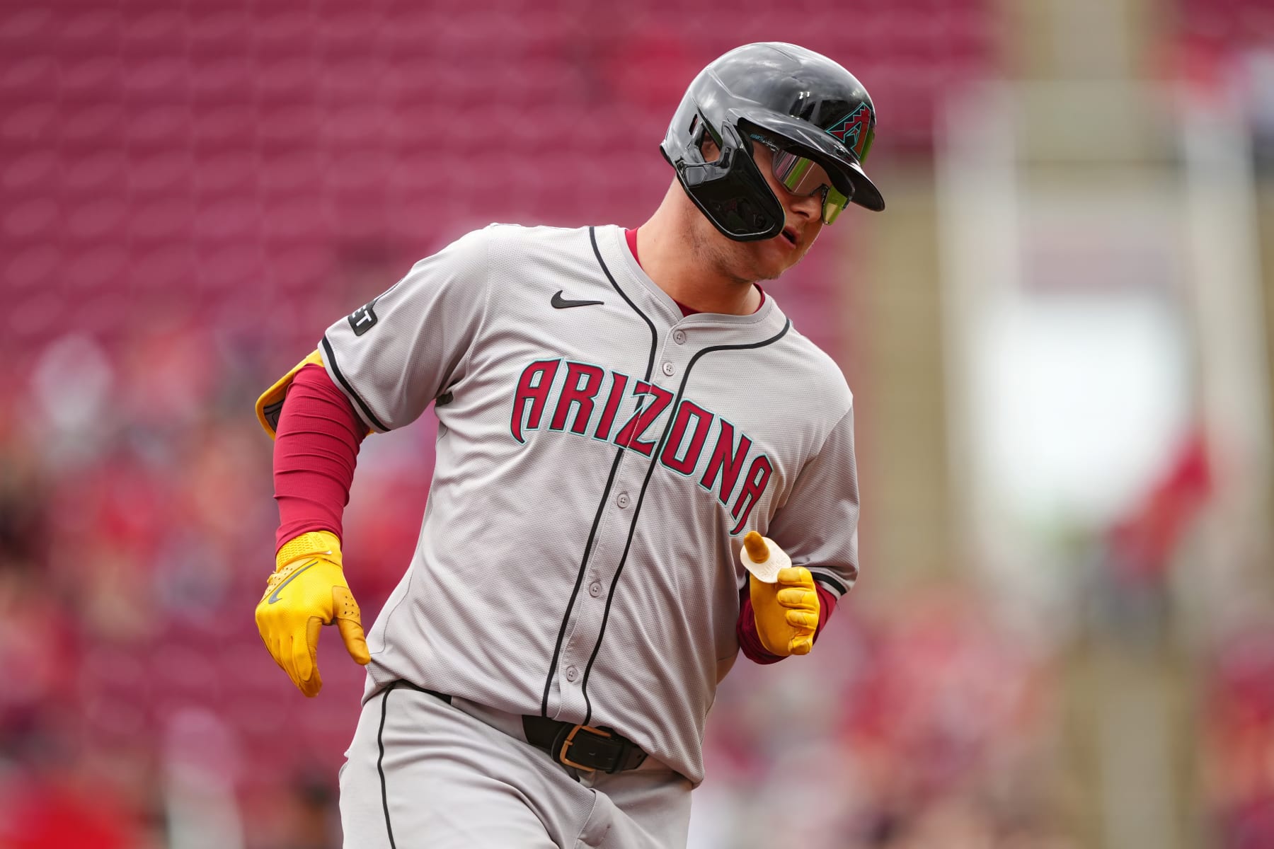CINCINNATI, OHIO - MAY 09: Joc Pederson #3 of the Arizona Diamondbacks rounds the bases after hitting a home run in the first inning against the Cincinnati Reds at Great American Ball Park on May 09, 2024 in Cincinnati, Ohio. (Photo by Dylan Buell/Getty Images)