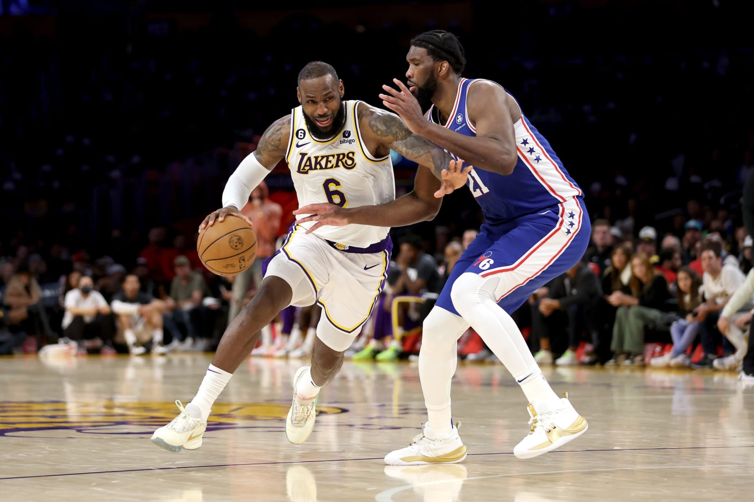 LeBron James and Joel Embiid