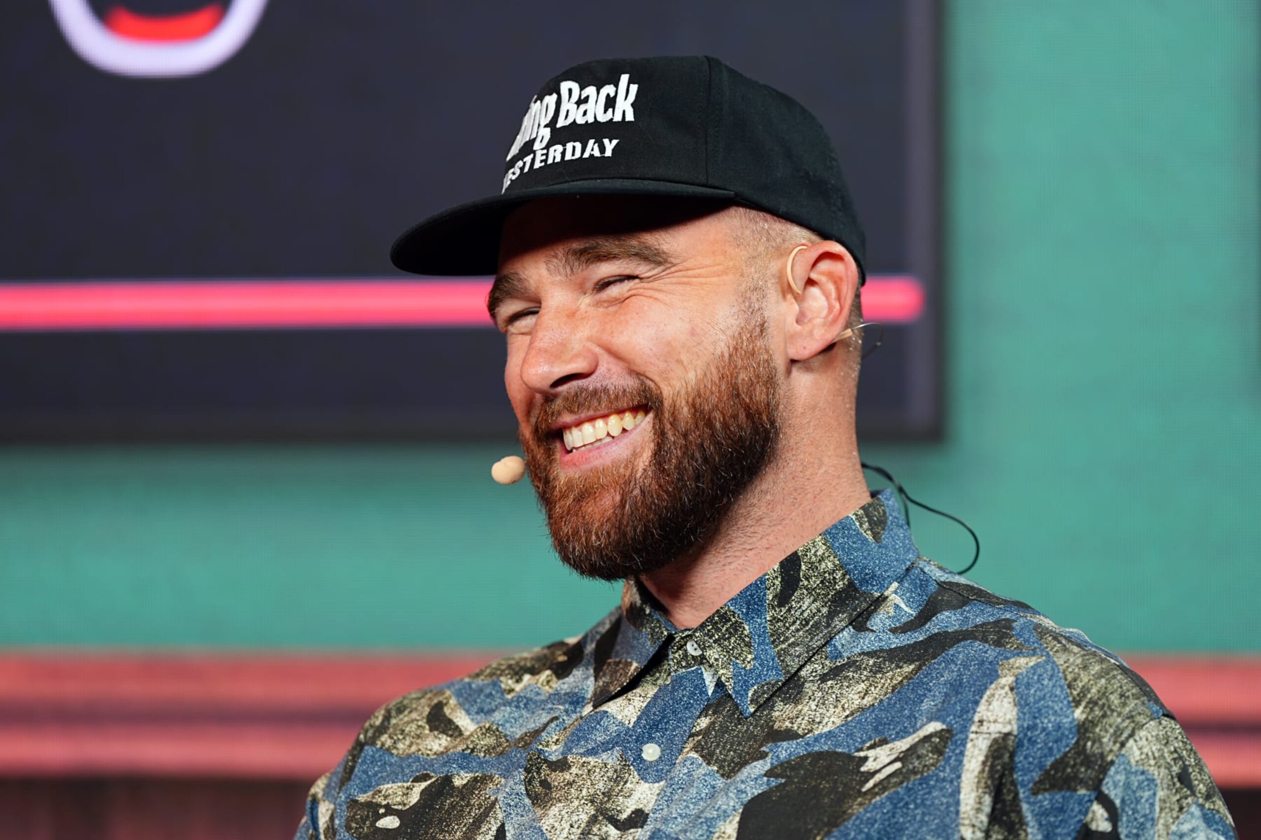 KANSAS CITY, MISSOURI - JUNE 01: Travis Kelce performs onstage during 2024 Big Slick Celebrity Weekend on June 01, 2024 in Kansas City, Missouri. (Photo by Kyle Rivas/Getty Images) KANSAS CITY, MISSOURI - JUNE 01: Travis Kelce performs onstage during 2024 Big Slick Celebrity Weekend on June 01, 2024 in Kansas City, Missouri. (Photo by Kyle Rivas/Getty Images)