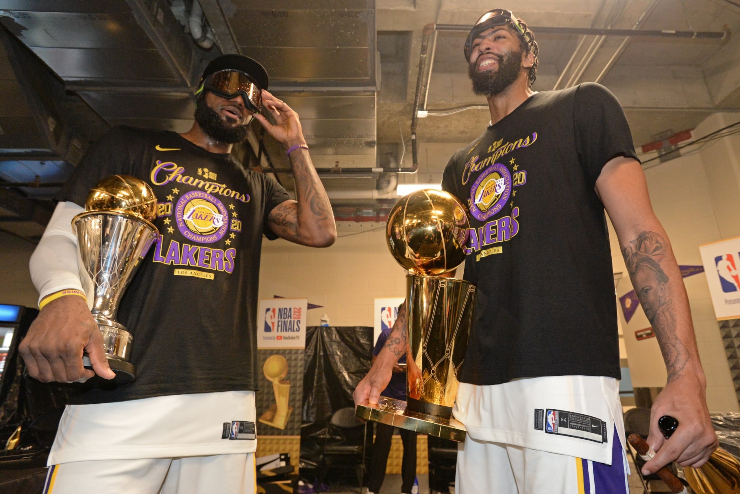 LeBron James and Anthony Davis
