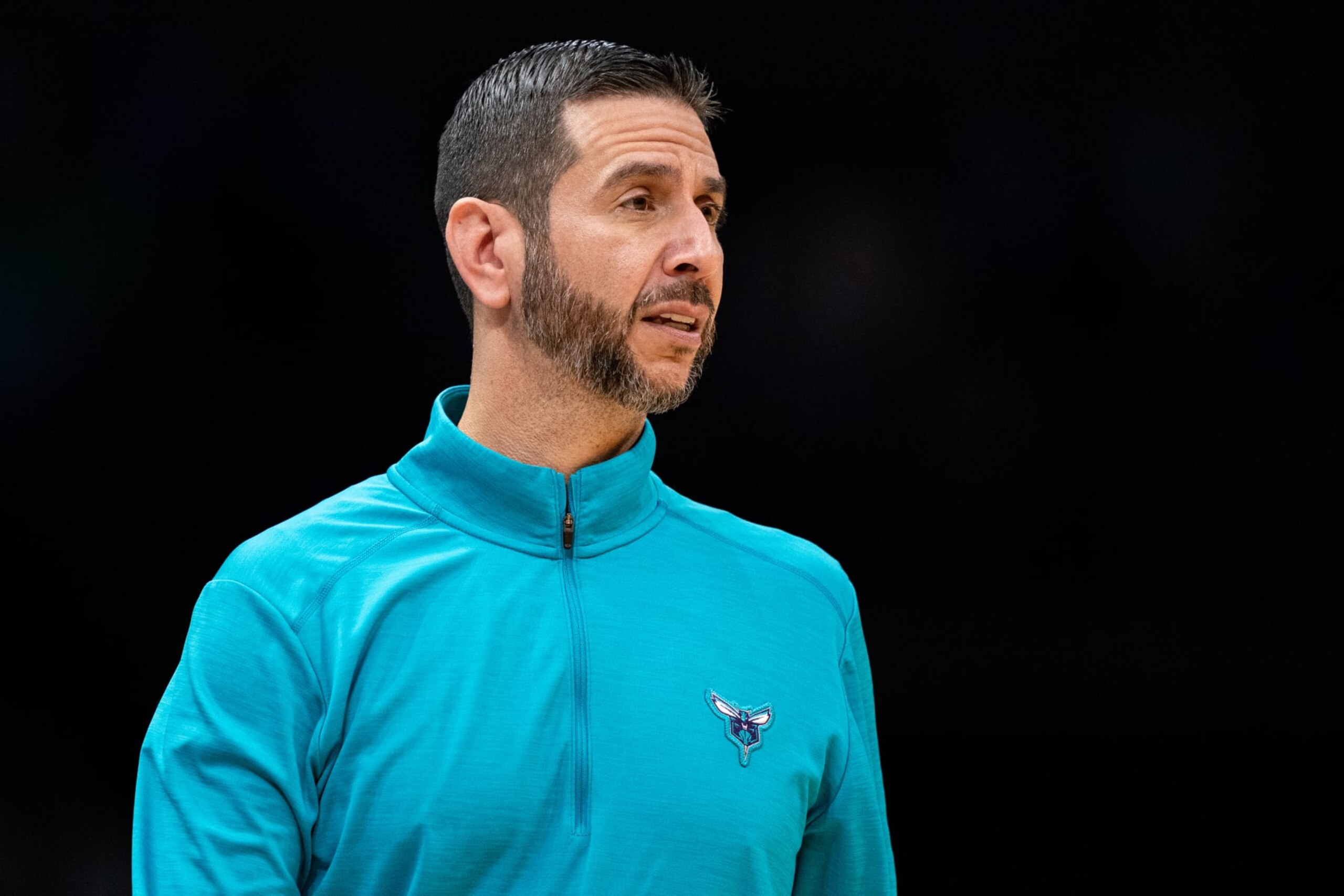 CHARLOTTE, NORTH CAROLINA - MARCH 09: James Borrego of the Charlotte Hornets looks on during their game against the Boston Celtics at Spectrum Center on March 09, 2022 in Charlotte, North Carolina. NOTE TO USER: User expressly acknowledges and agrees that, by downloading and or using this photograph, User is consenting to the terms and conditions of the Getty Images License Agreement. (Photo by Jacob Kupferman/Getty Images) CHARLOTTE, NORTH CAROLINA - MARCH 09: James Borrego of the Charlotte Hornets looks on during their game against the Boston Celtics at Spectrum Center on March 09, 2022 in Charlotte, North Carolina. NOTE TO USER: User expressly acknowledges and agrees that, by downloading and or using this photograph, User is consenting to the terms and conditions of the Getty Images License Agreement. (Photo by Jacob Kupferman/Getty Images)