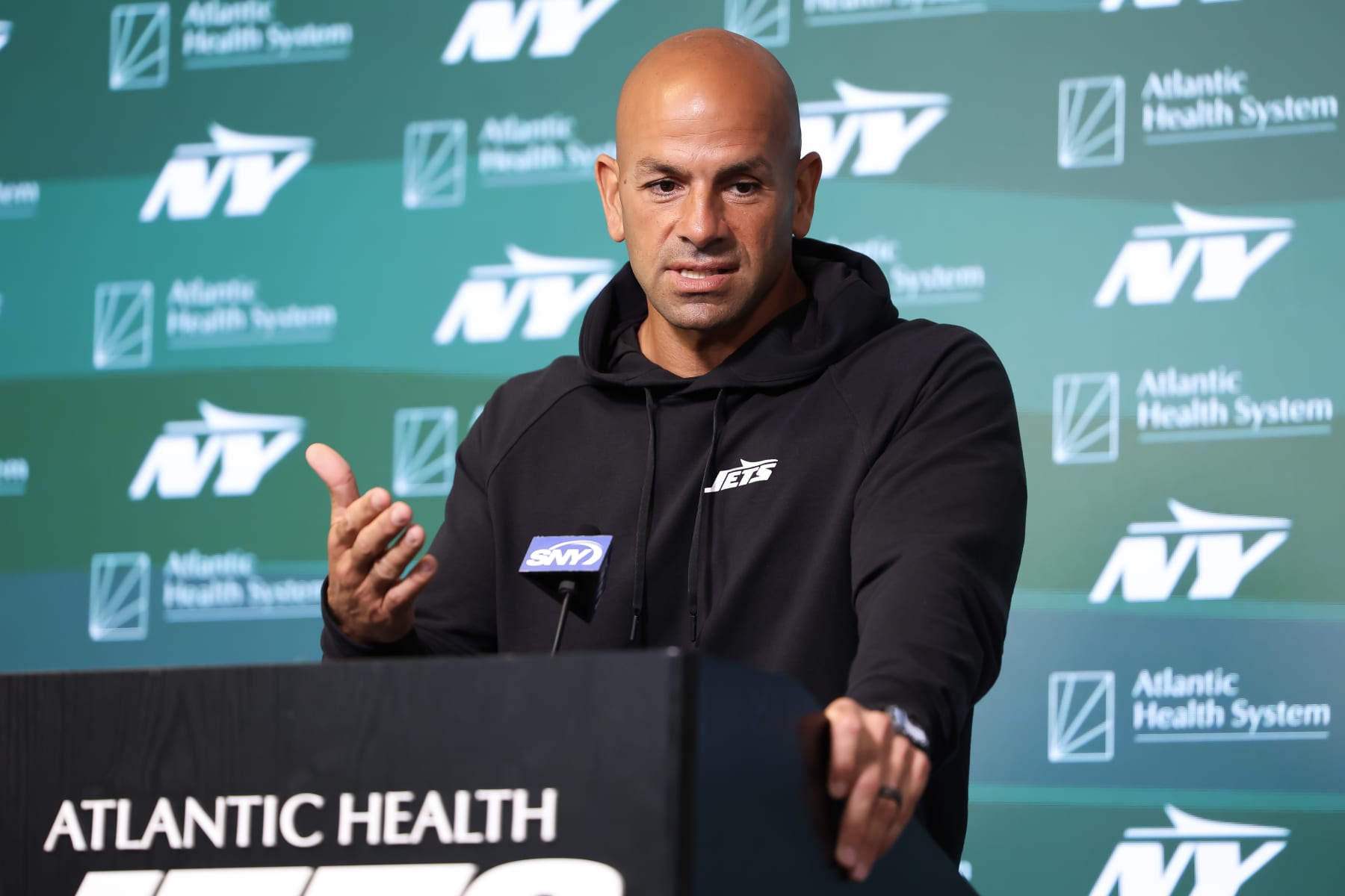 New York Jets head coach Robert Saleh