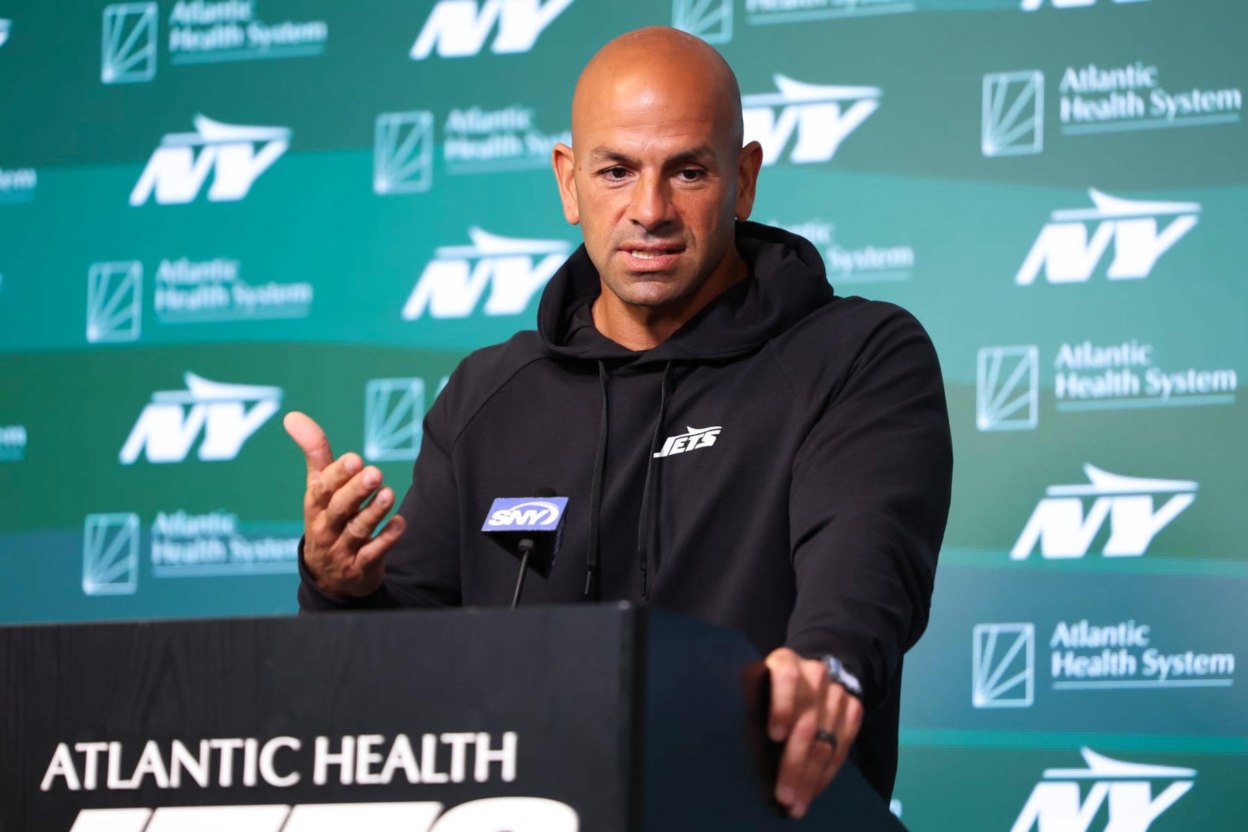 New York Jets head coach Robert Saleh