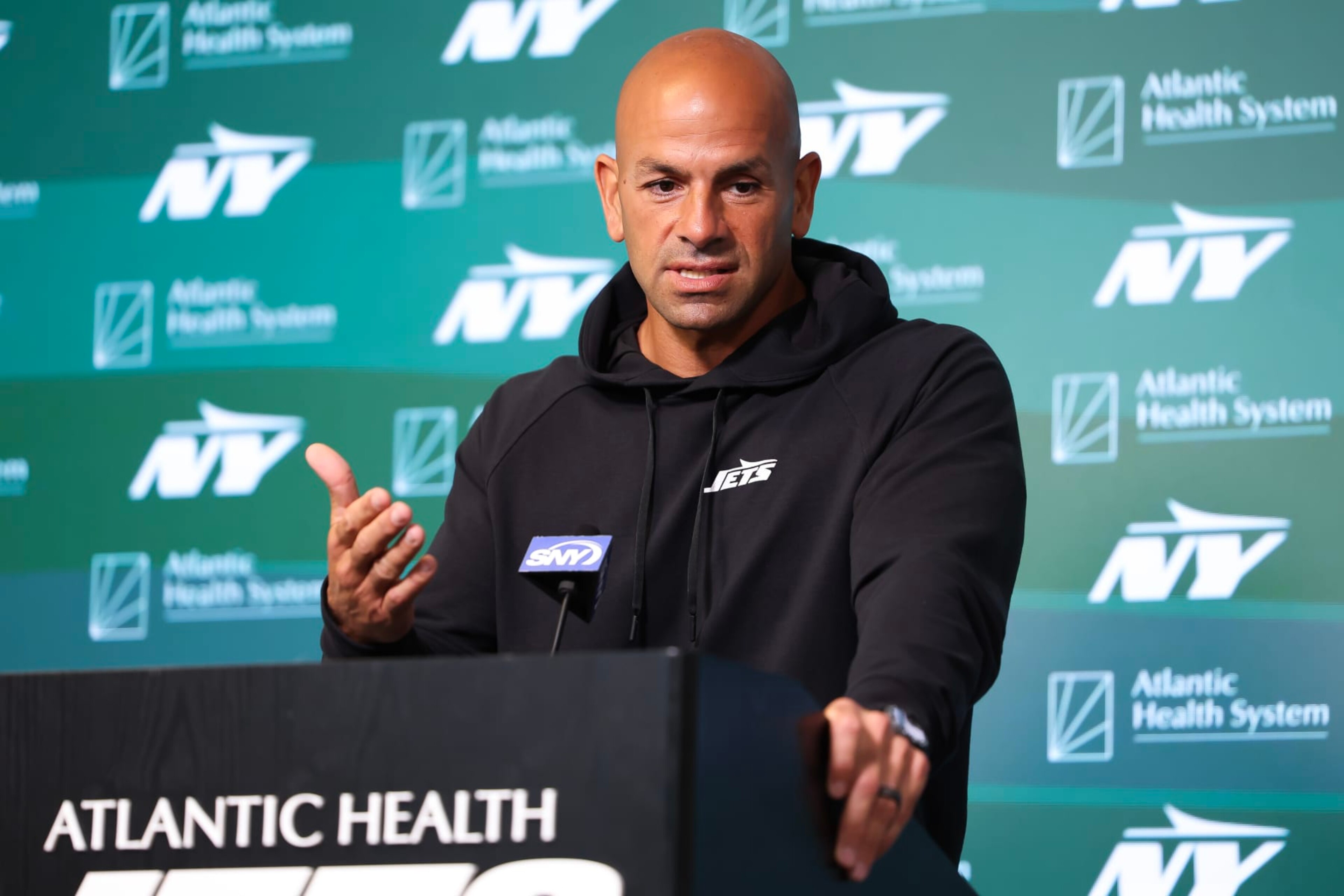 New York Jets head coach Robert Saleh