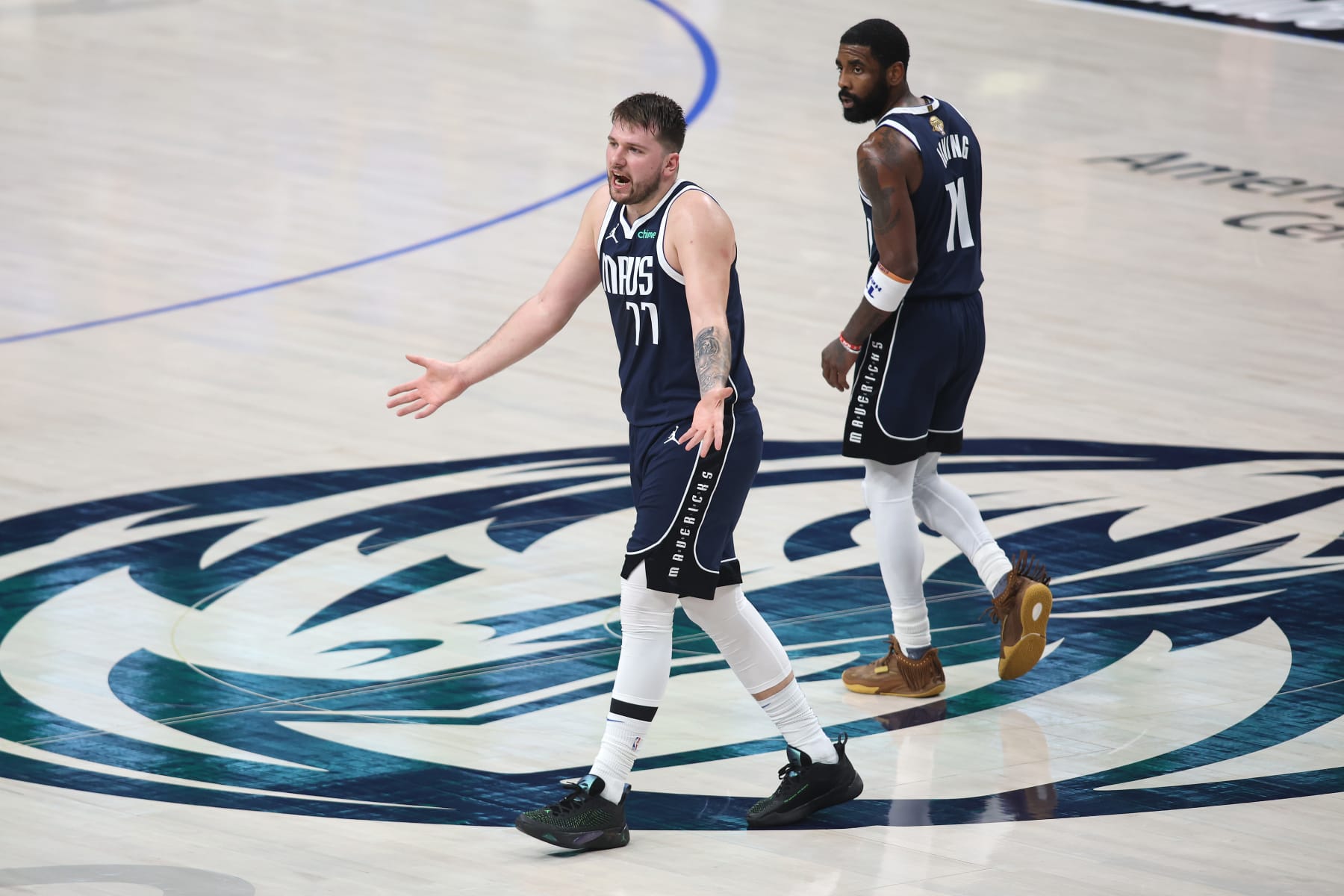 Luka DonÄiÄ and Kyrie Irving