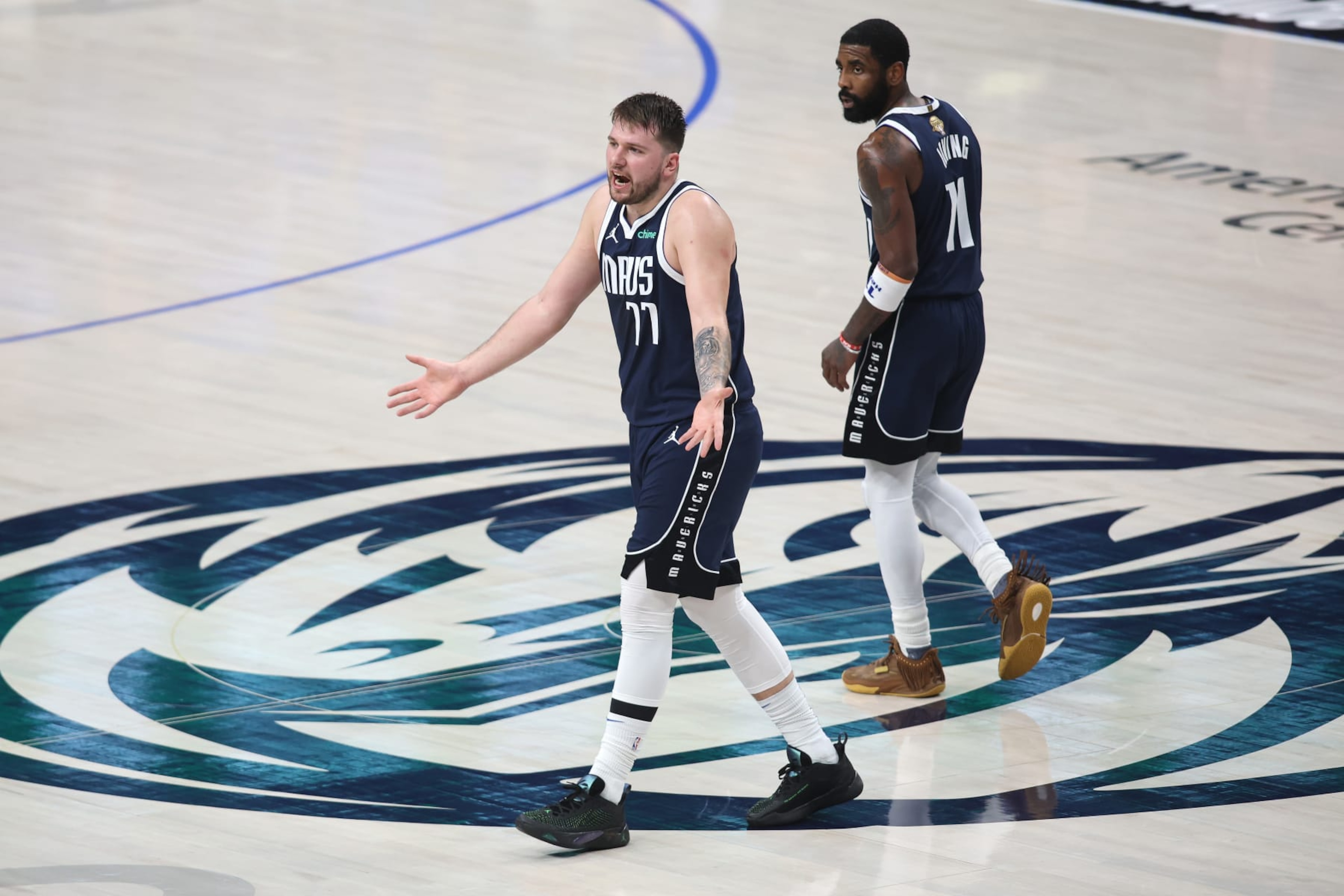 Luka Donรยiรย and Kyrie Irving Luka Donรยiรย and Kyrie Irving