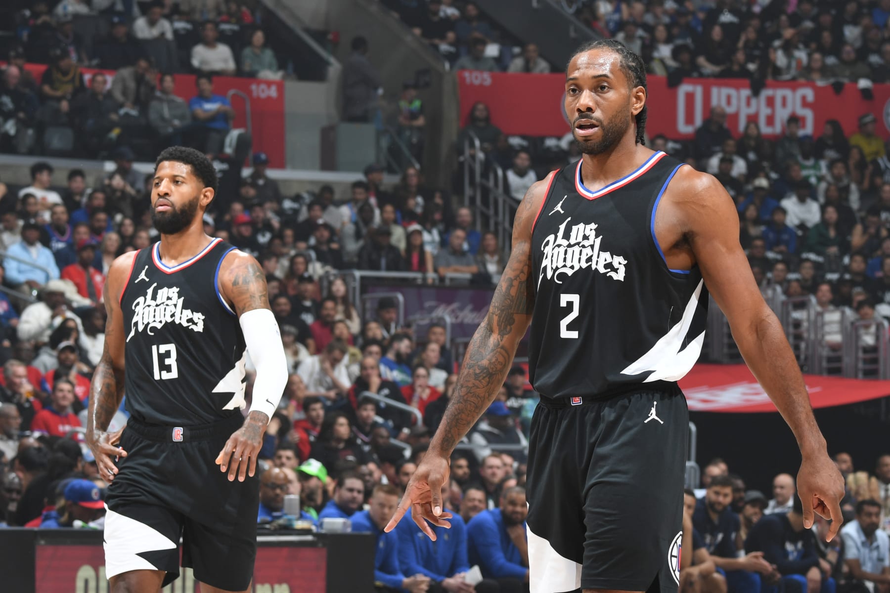 Paul George and Kawhi Leonard