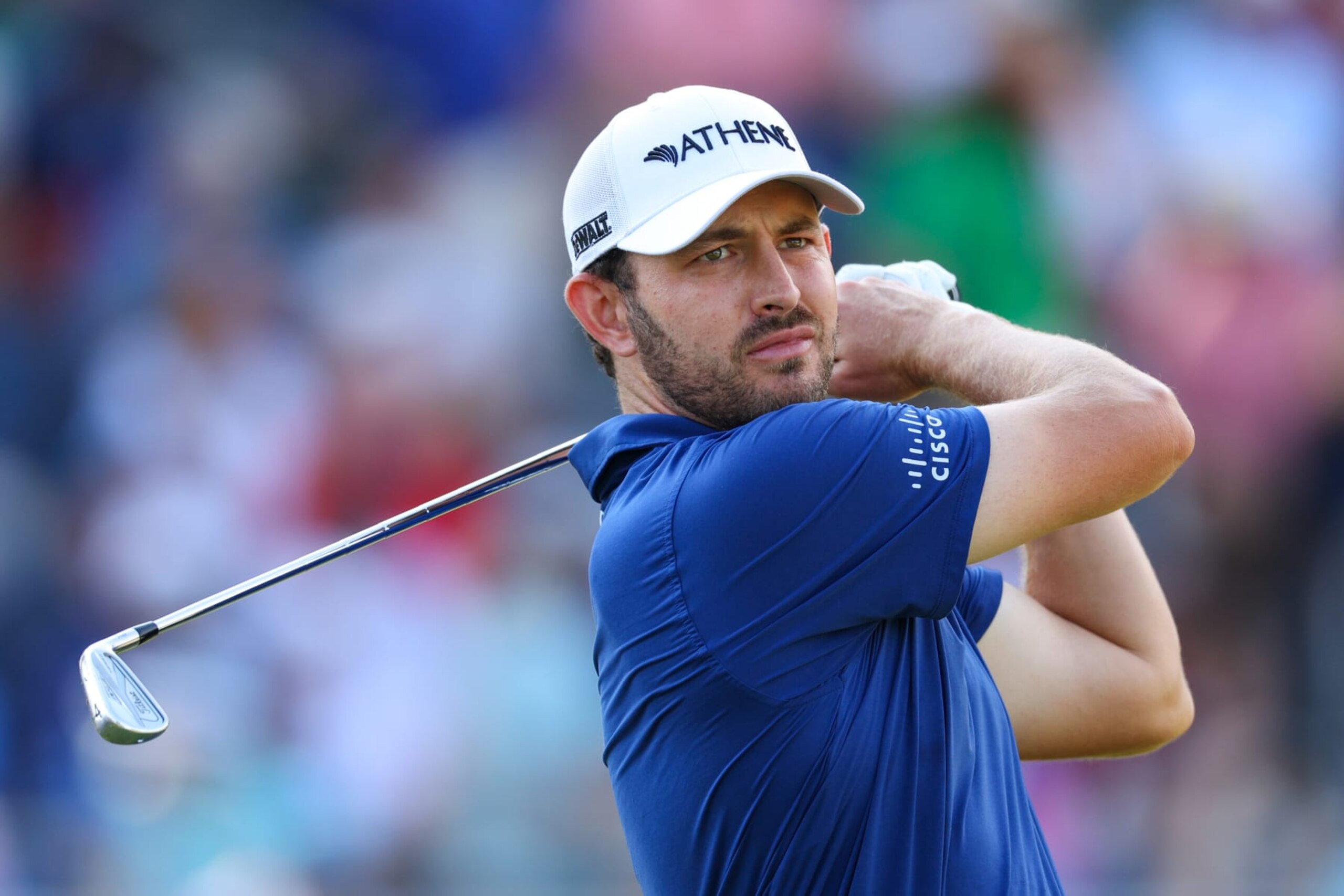 PINEHURST, NORTH CAROLINA - JUNE 13: Patrick Cantlay of the United States plays his shot from the 13th tee during the first round of the 124th U.S. Open at Pinehurst Resort on June 13, 2024 in Pinehurst, North Carolina. (Photo by Andrew Redington/Getty Images)