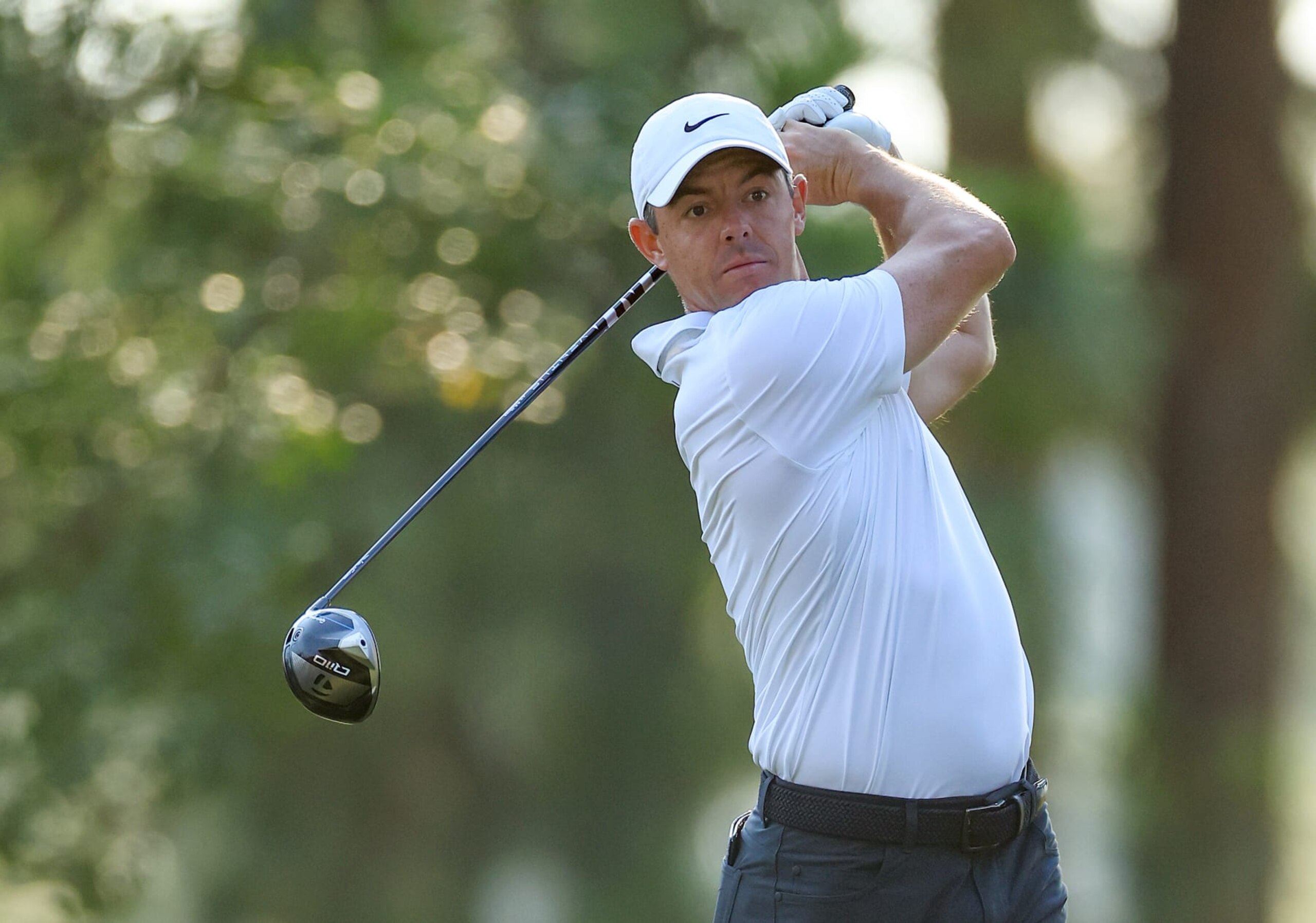 PINEHURST, NORTH CAROLINA - JUNE 14: Rory McIlroy of Northern Ireland plays his tee shot on the 11th hole during the second round of the 2024 U.S. Open on The No.2 Course at The Pinehurst Resort on June 14, 2024 in Pinehurst, North Carolina. (Photo by David Cannon/Getty Images)