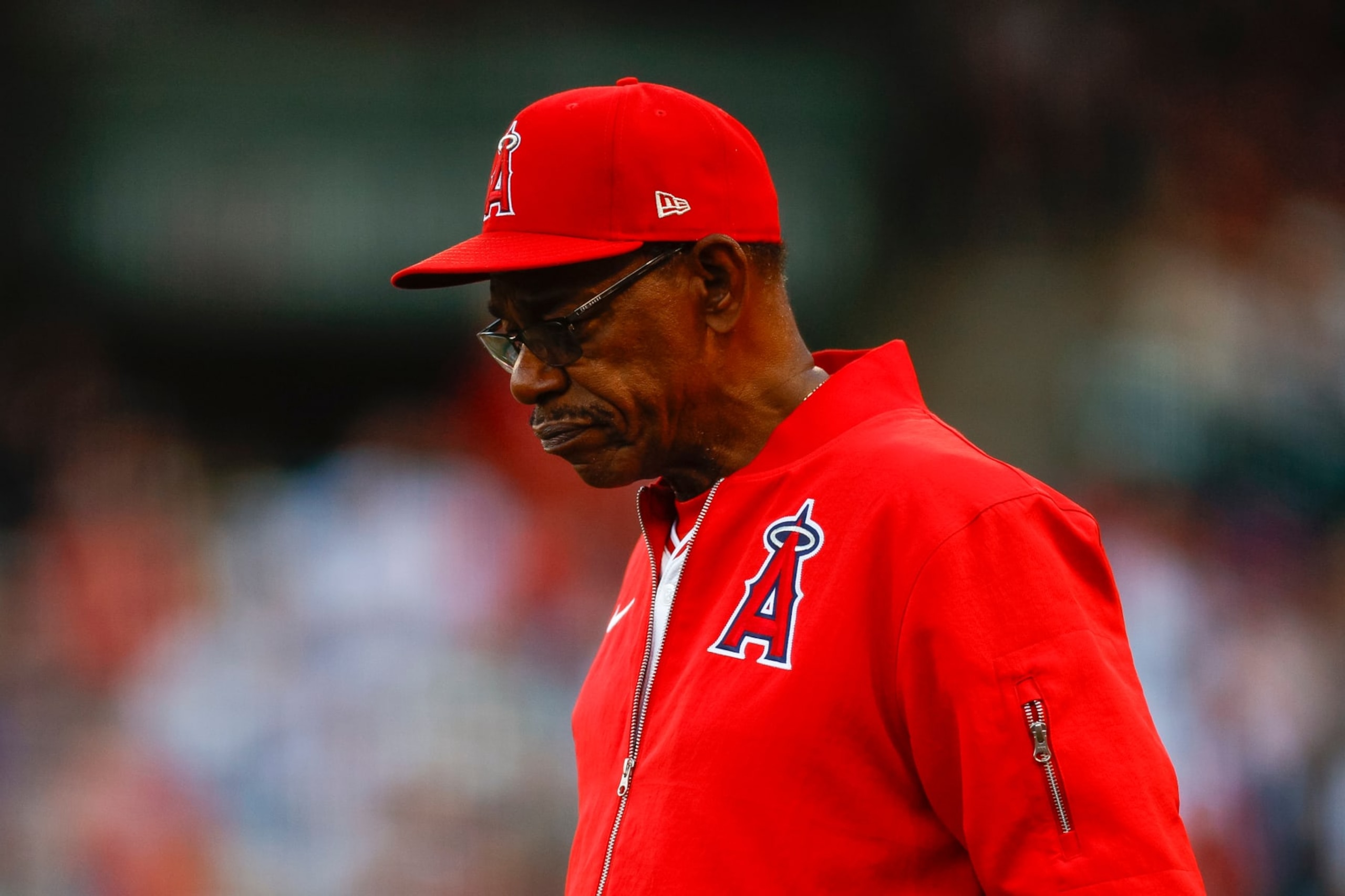 ANAHEIM, CALIFORNIA - MAY 29: Manager Ron Washington #37 of the Los Angeles Angels walks on the field in the second inning during a game against the New York Yankees at Angel Stadium of Anaheim on May 29, 2024 in Anaheim, California. (Photo by Brandon Sloter/Getty Images) ANAHEIM, CALIFORNIA - MAY 29: Manager Ron Washington #37 of the Los Angeles Angels walks on the field in the second inning during a game against the New York Yankees at Angel Stadium of Anaheim on May 29, 2024 in Anaheim, California. (Photo by Brandon Sloter/Getty Images)