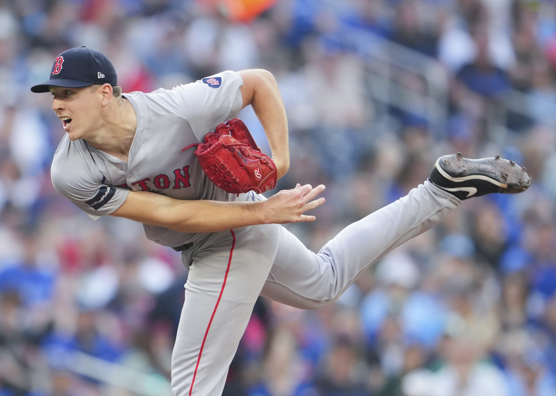 TORONTO, ON - JUNE 17: Nick Pivetta #37 of the Boston Red Sox pitches against the Toronto Blue Jays during the first inning in their MLB game at the Rogers Centre on June 17, 2024 in Toronto, Ontario, Canada. (Photo by Mark Blinch/Getty Images)