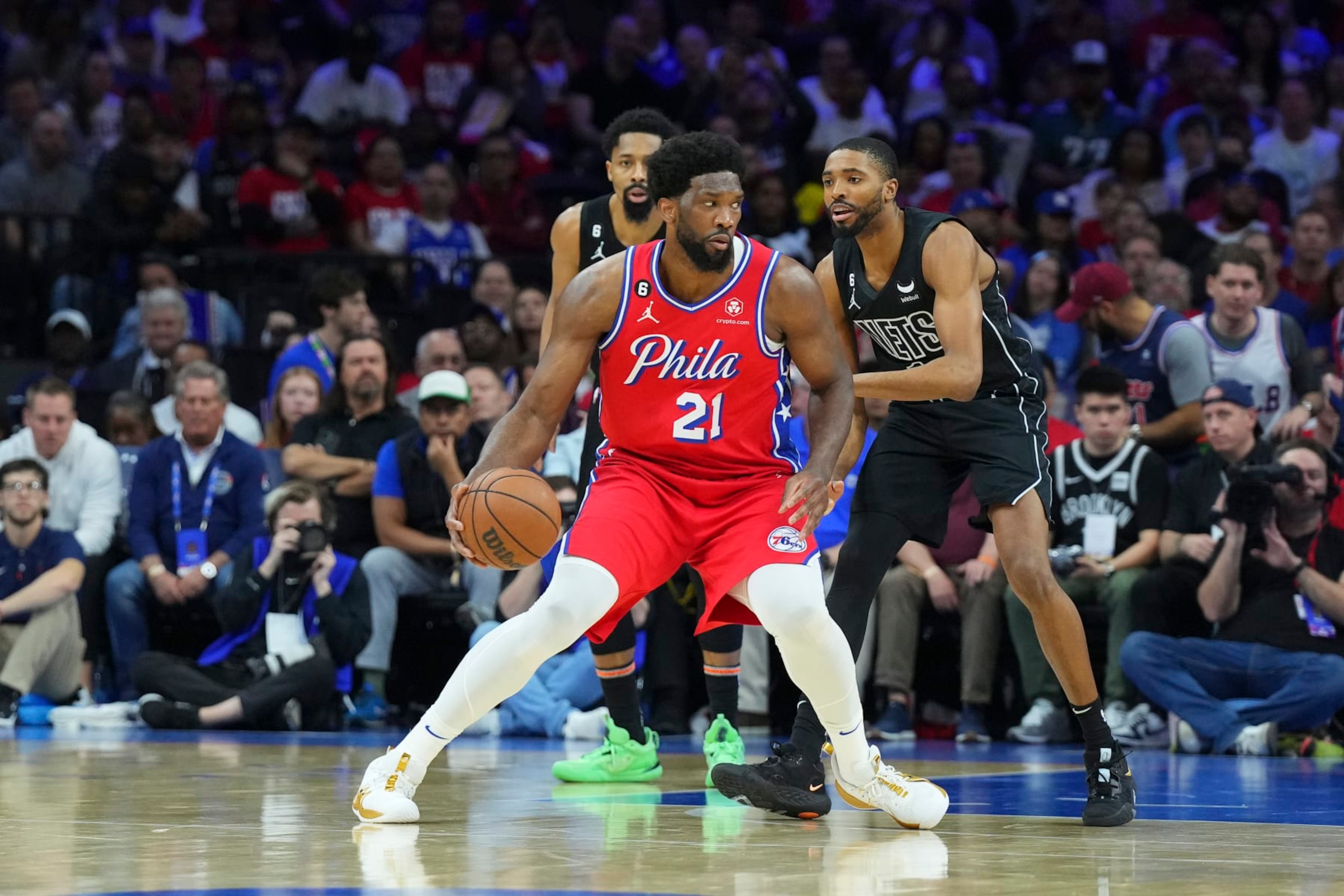 Joel Embiid and Mikal Bridges Joel Embiid and Mikal Bridges