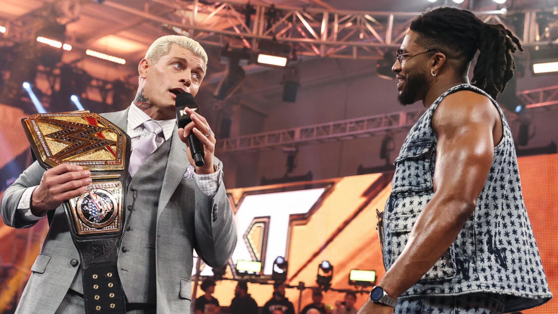 Cody Rhodes told Trick Williams his next challenger would be determined in a Battle Royal featuring talent from "different locker rooms."