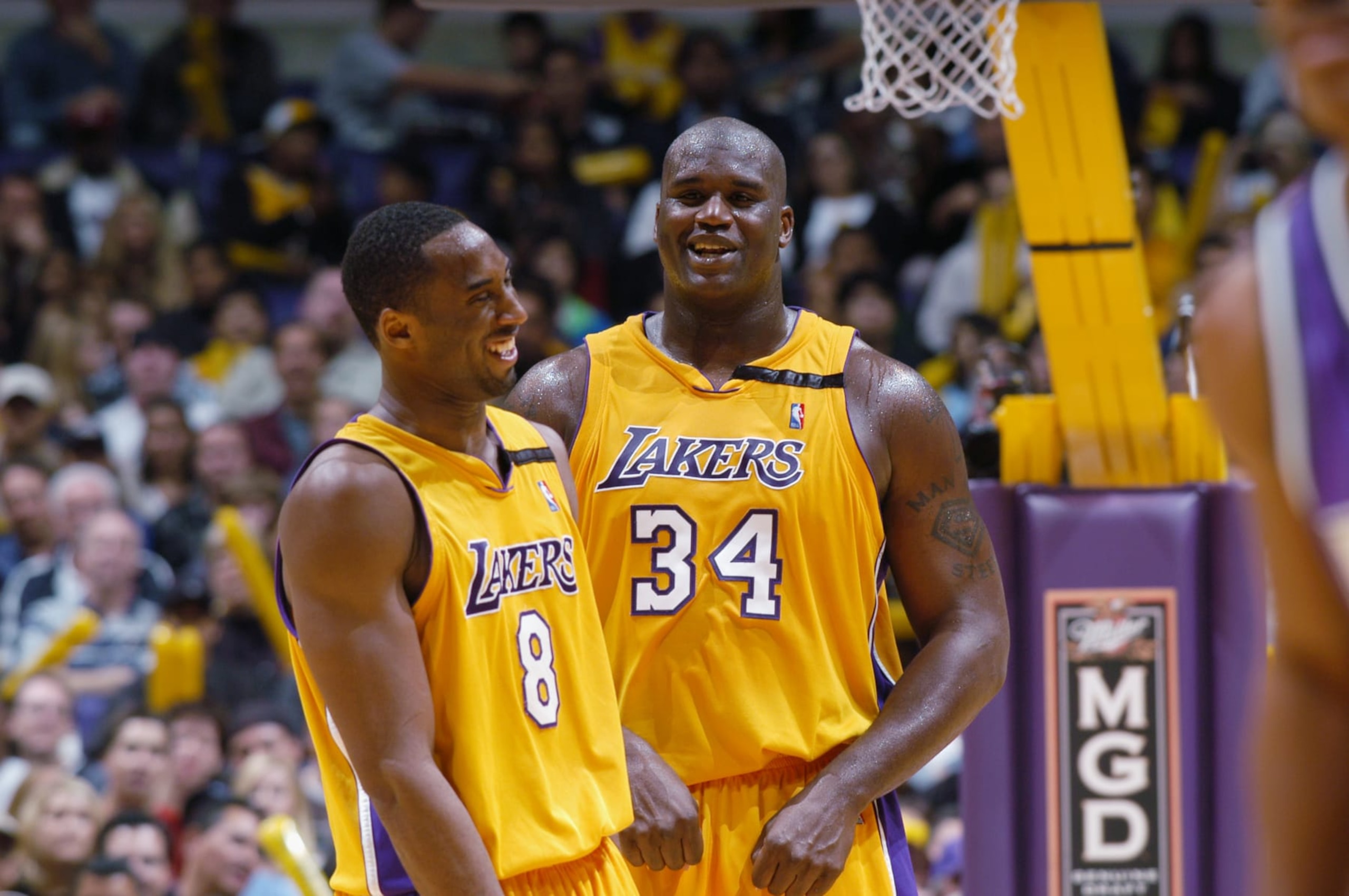 Kobe Bryant and Shaquille O'Neal
