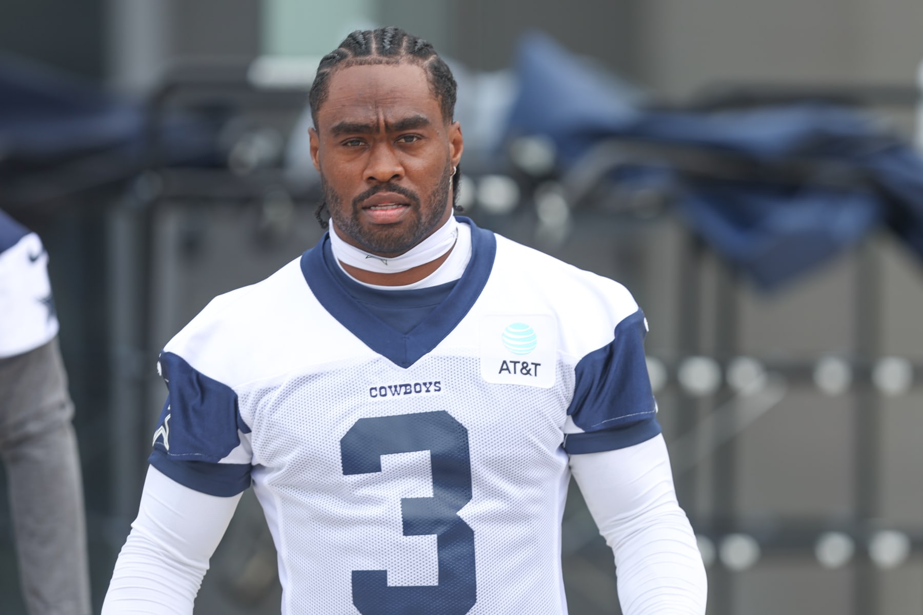 FRISCO, TX - MAY 22: Dallas Cowboys wide receiver Brandin Cooks (3) takes the field during the Dallas Cowboys OTAs on May 22, 2024 at The Star in Frisco, TX. (Photo by George Walker/Icon Sportswire via Getty Images)
