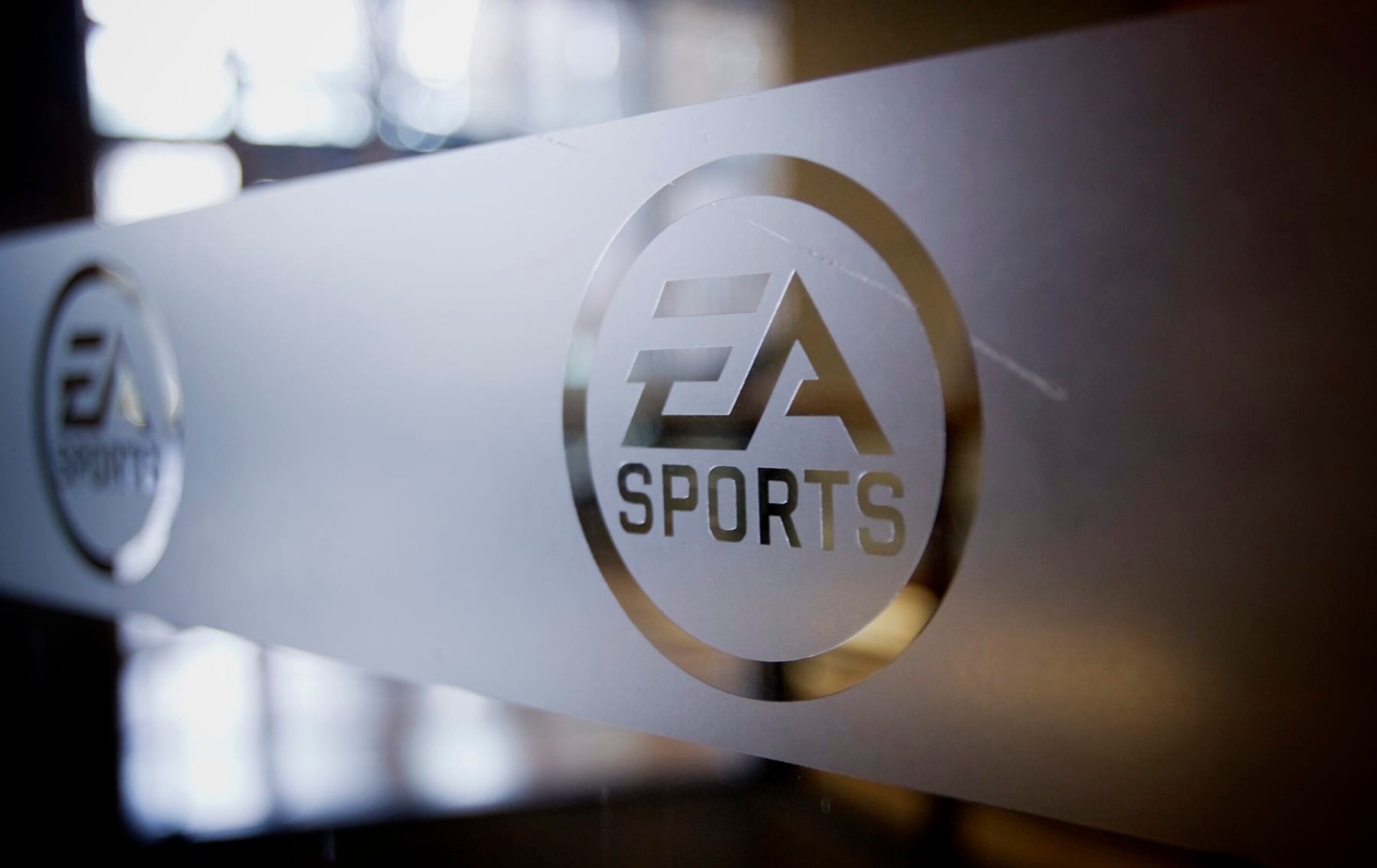 Electronic Arts Inc. (EA) signage is displayed at the company's campus in Burnaby, British Columbia, Canada, on Monday, Nov. 21, 2013. Electronic Arts Inc. (EA) released Battlefield 4, FIFA 14, Madden NFL 25, Need for Speed Rivals, and NBA LIVE 14 for the Sony Corp. PlayStation 4 game console last week. Photographer: Ben Nelms/Bloomberg via Getty Images