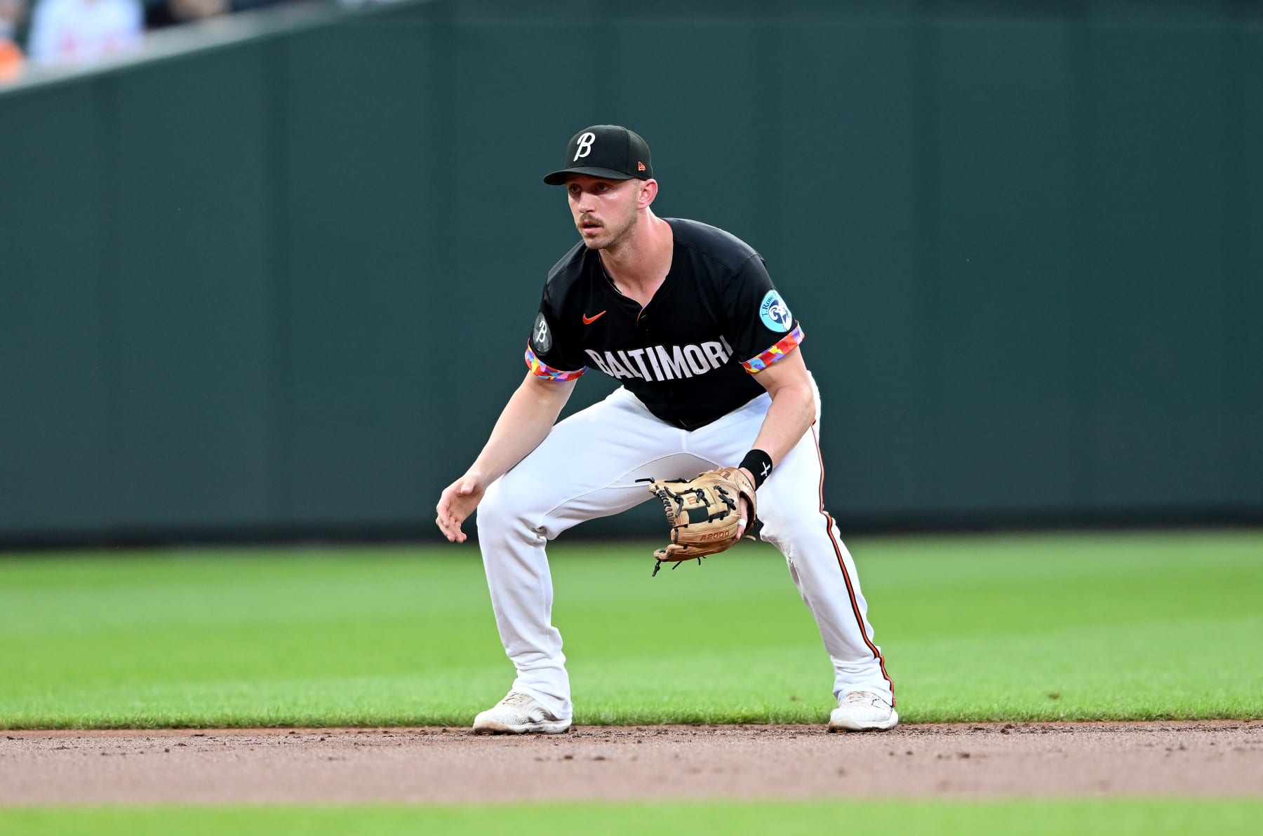 BALTIMORE, MARYLAND - JUNE 14: Jordan Westburg #11 of the Baltimore Orioles plays third base against the Philadelphia Phillies at Oriole Park at Camden Yards on June 14, 2024 in Baltimore, Maryland. (Photo by G Fiume/Getty Images)