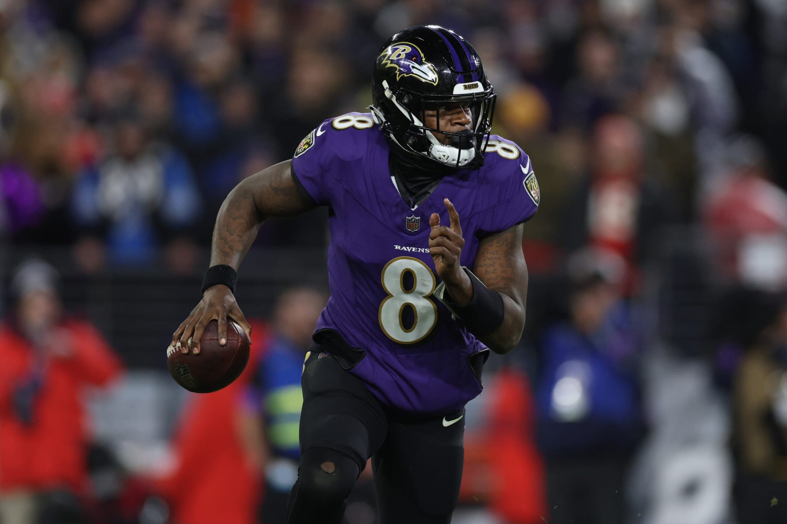 Baltimore Ravens quarterback Lamar Jackson