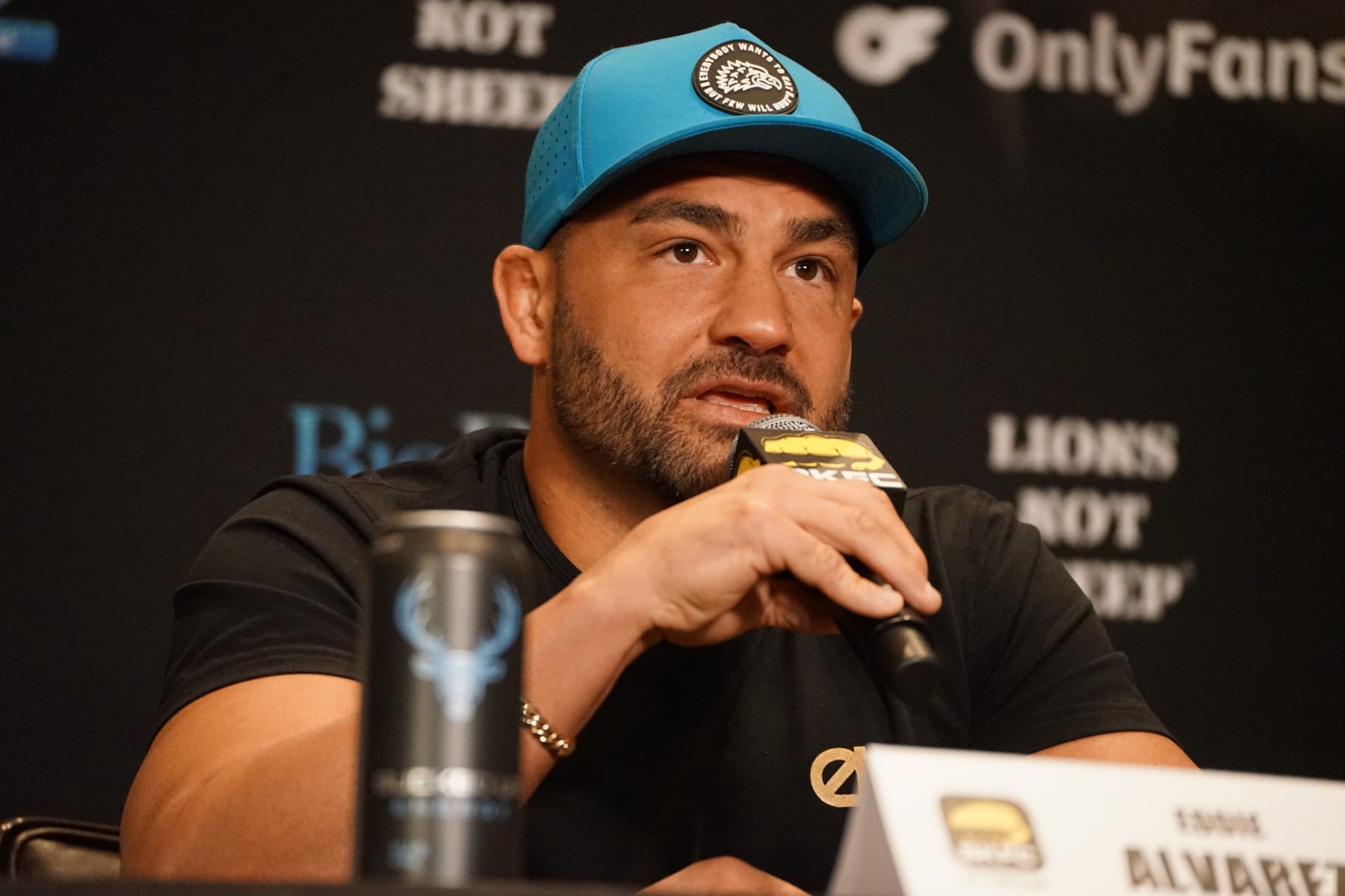 LAS VEGAS, NV - APRIL 4: Eddie Alvarez attends the BKFC 41 official pre-fight press conference on April 4, 2023, at the Palms Casino in Las Vegas, NV. (Photo by Amy Kaplan/Icon Sportswire via Getty Images)