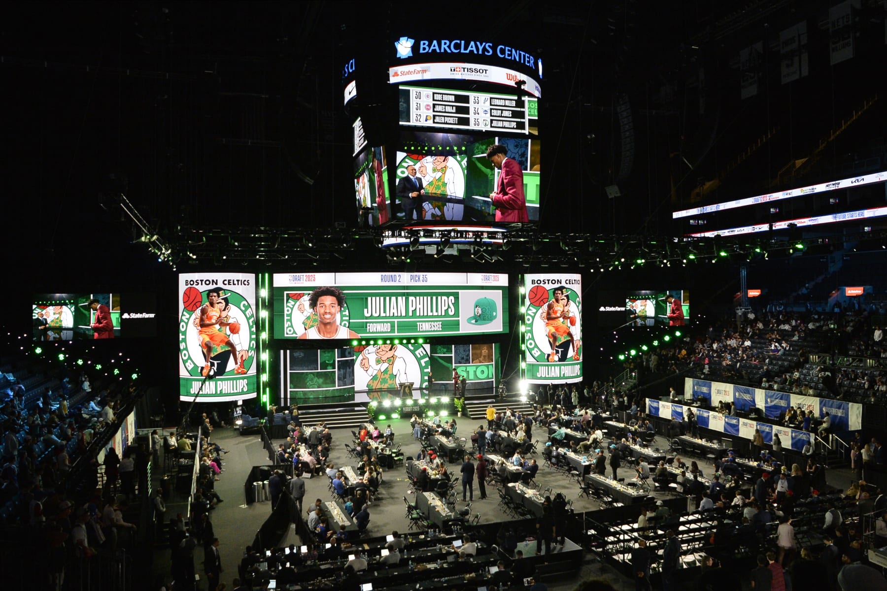 Julian Phillips is selected by the Celtics at the 2023 NBA draft