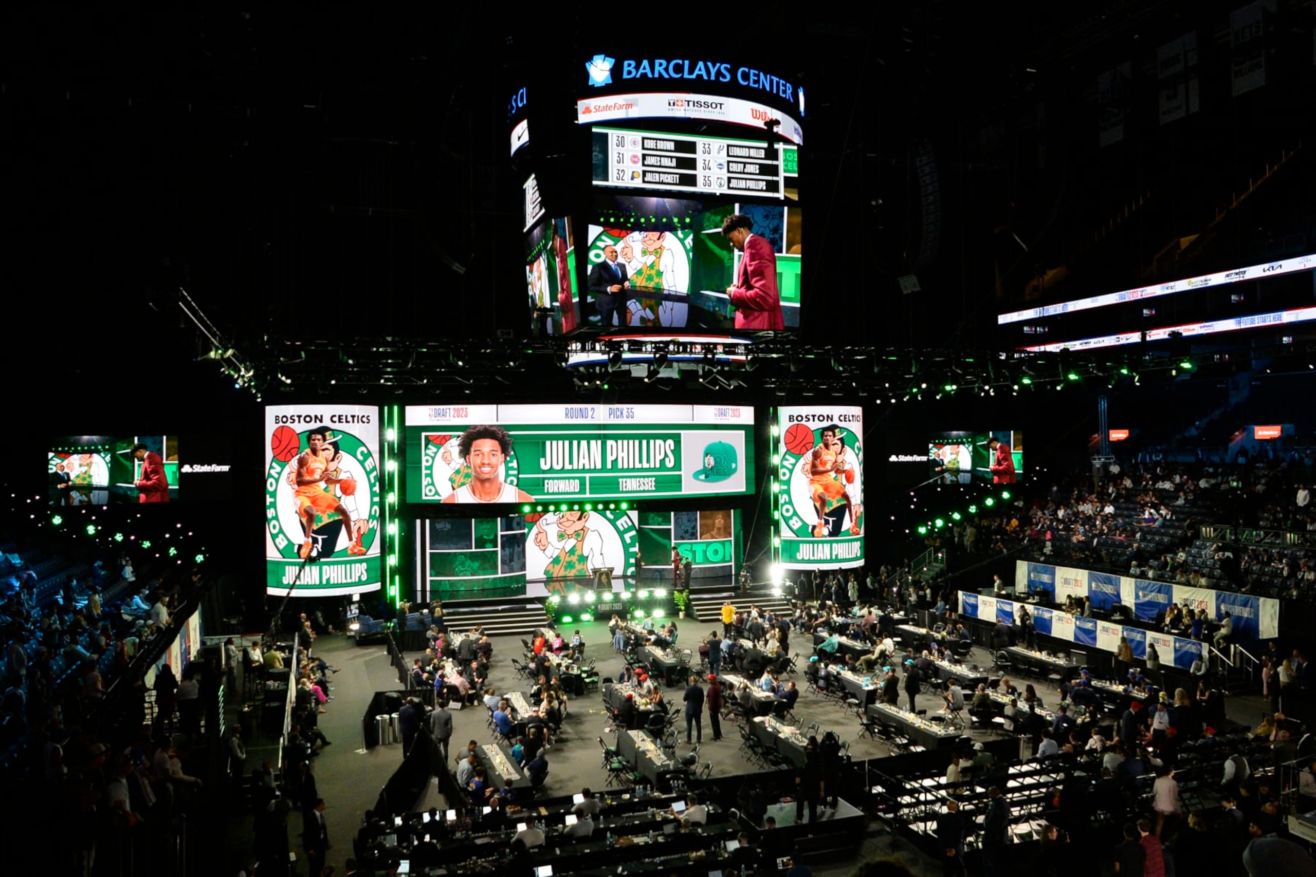 Julian Phillips is selected by the Celtics at the 2023 NBA draft
