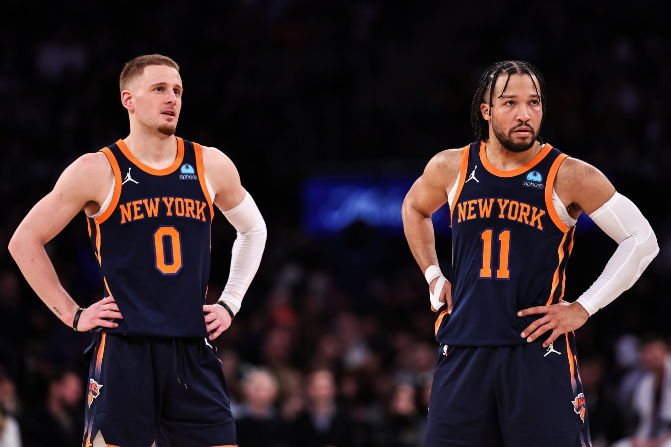 Donte DiVincenzo and Jalen Brunson