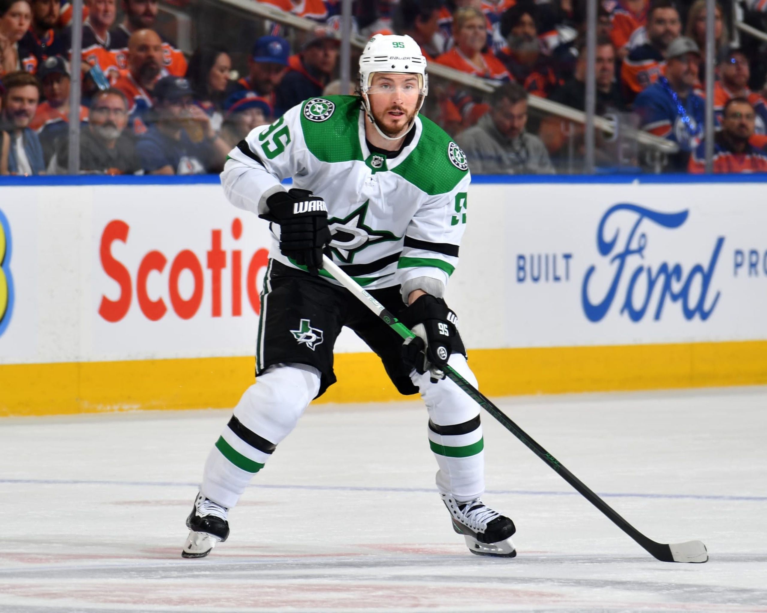 EDMONTON, CANADA - JUNE 02: Matt Duchene #95 of the Dallas Stars in action during Game Six of the Western Conference Final of the 2024 Stanley Cup Playoffs against the Edmonton Oilers at Rogers Place on June 2, 2024, in Edmonton, Alberta, Canada. (Photo by Andy Devlin/NHLI via Getty Images) EDMONTON, CANADA - JUNE 02: Matt Duchene #95 of the Dallas Stars in action during Game Six of the Western Conference Final of the 2024 Stanley Cup Playoffs against the Edmonton Oilers at Rogers Place on June 2, 2024, in Edmonton, Alberta, Canada. (Photo by Andy Devlin/NHLI via Getty Images)