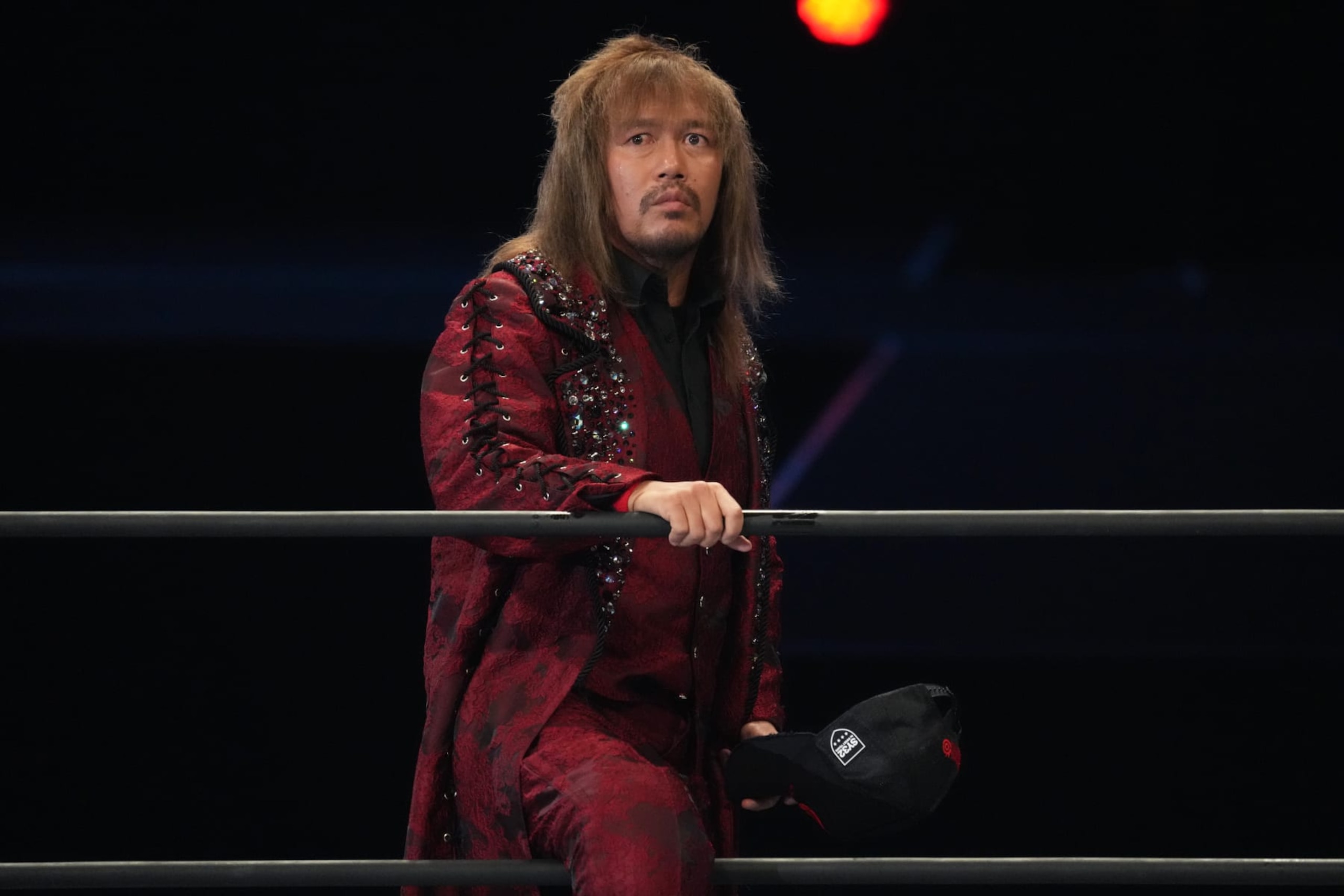 FUKUOKA, JAPAN - MAY 04: Tetsuya Naito enters the ring during the New Japan Pro-Wrestling - Wrestling DONTAKU at Fukuoka Convention Center on May 04, 2024 in Fukuoka, Japan. (Photo by Etsuo Hara/Getty Images)