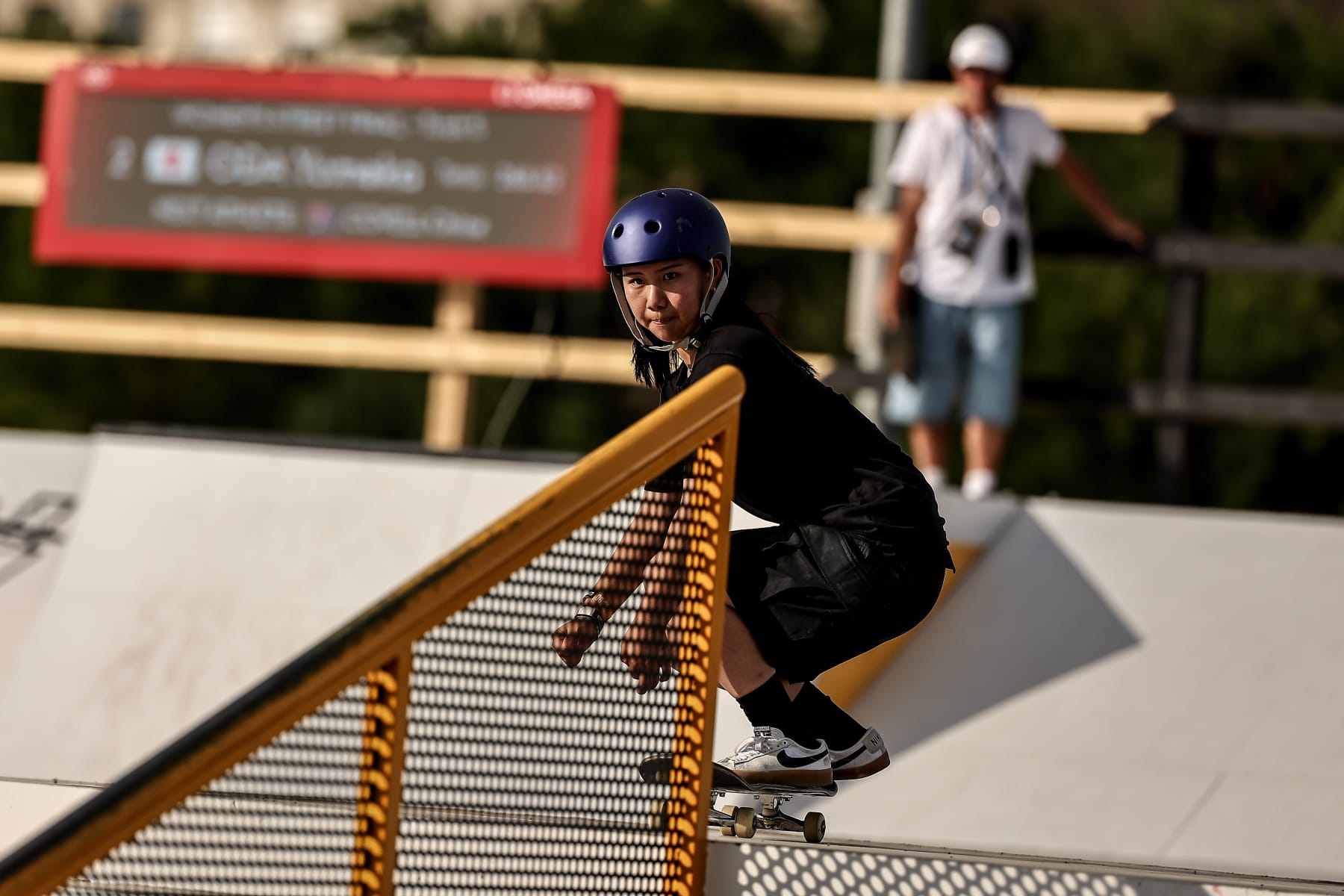BUDAPEST, HUNGARY - JUNE 23: Oda Yumeka of Japan competes during the women's street final at the Olympic Qualifier Series on June 23, 2024 in Budapest, Hungary. (Photo by David Balogh/Getty Images)